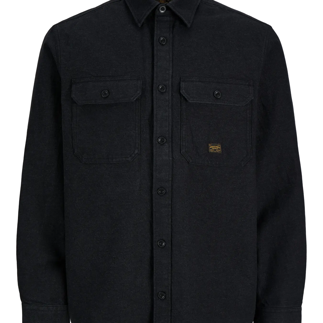 JJ IVY SOLID LS OVERSHIRT - DARK GREY MELANGE