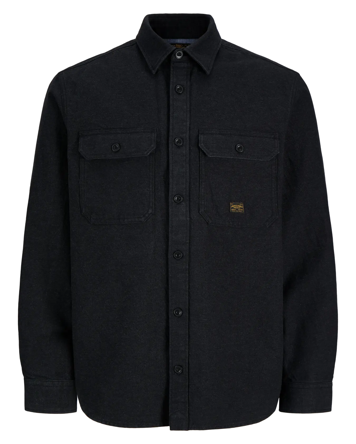 JJ IVY SOLID LS OVERSHIRT - DARK GREY MELANGE