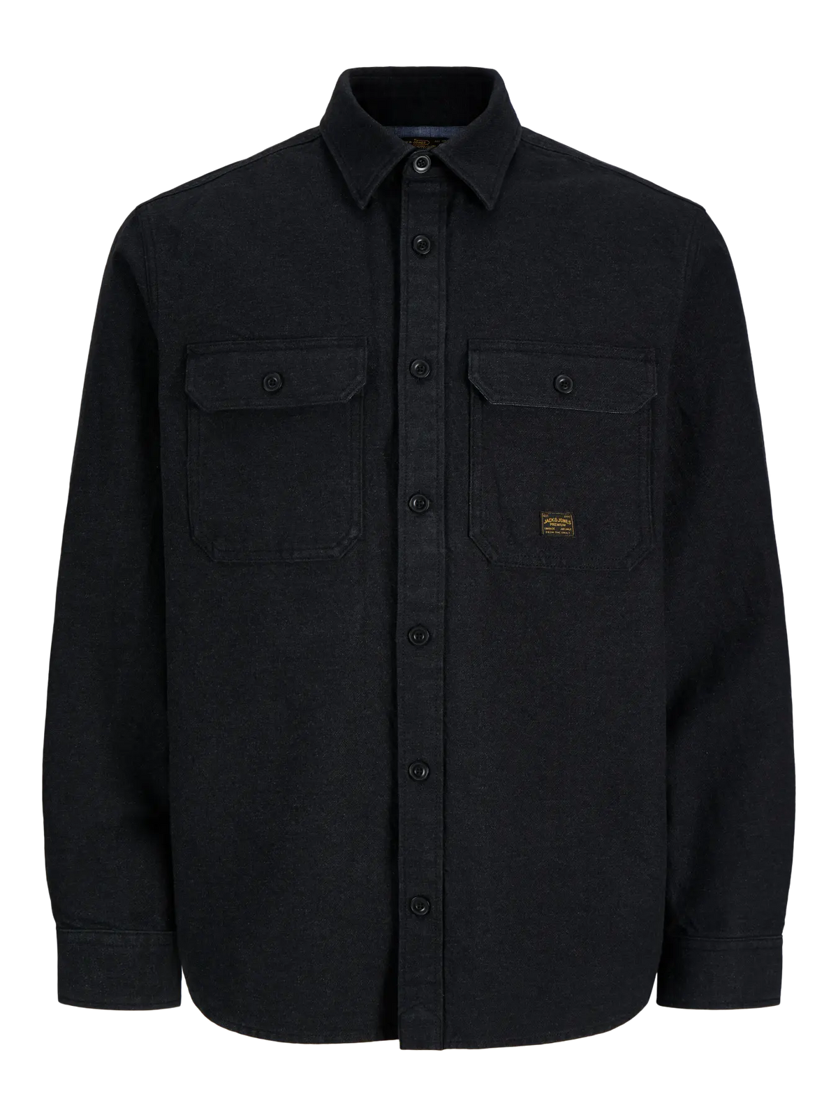 JJ IVY SOLID LS OVERSHIRT - DARK GREY MELANGE