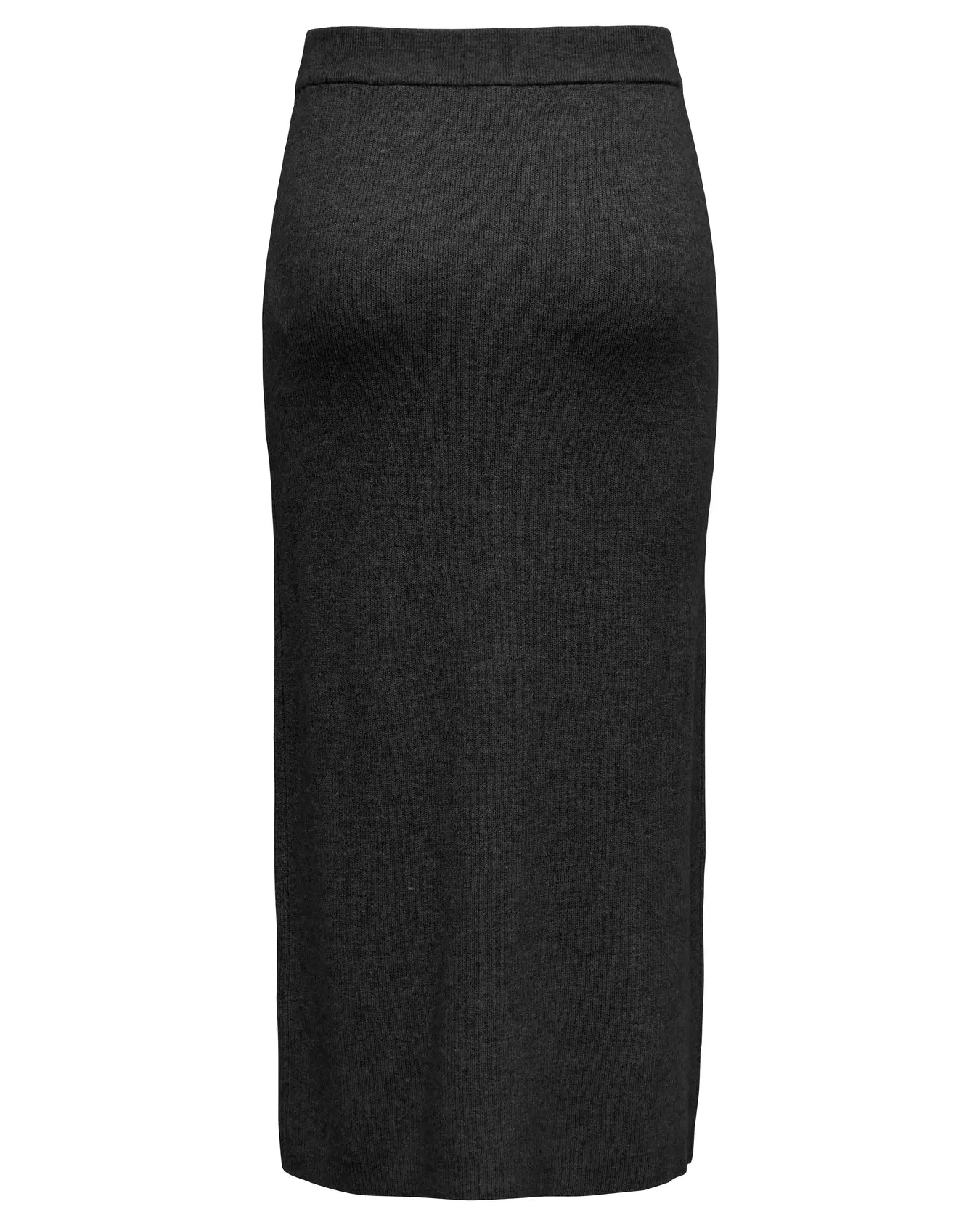 ONLY LIBI KNIT BUTTON SKIRT - BLACK