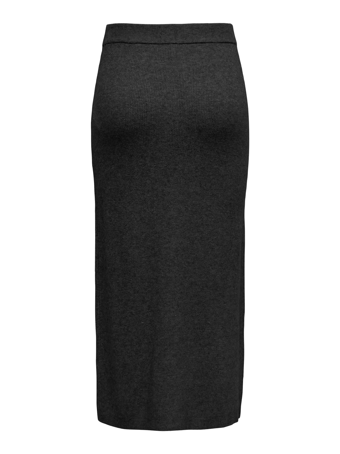 ONLY LIBI KNIT BUTTON SKIRT - BLACK