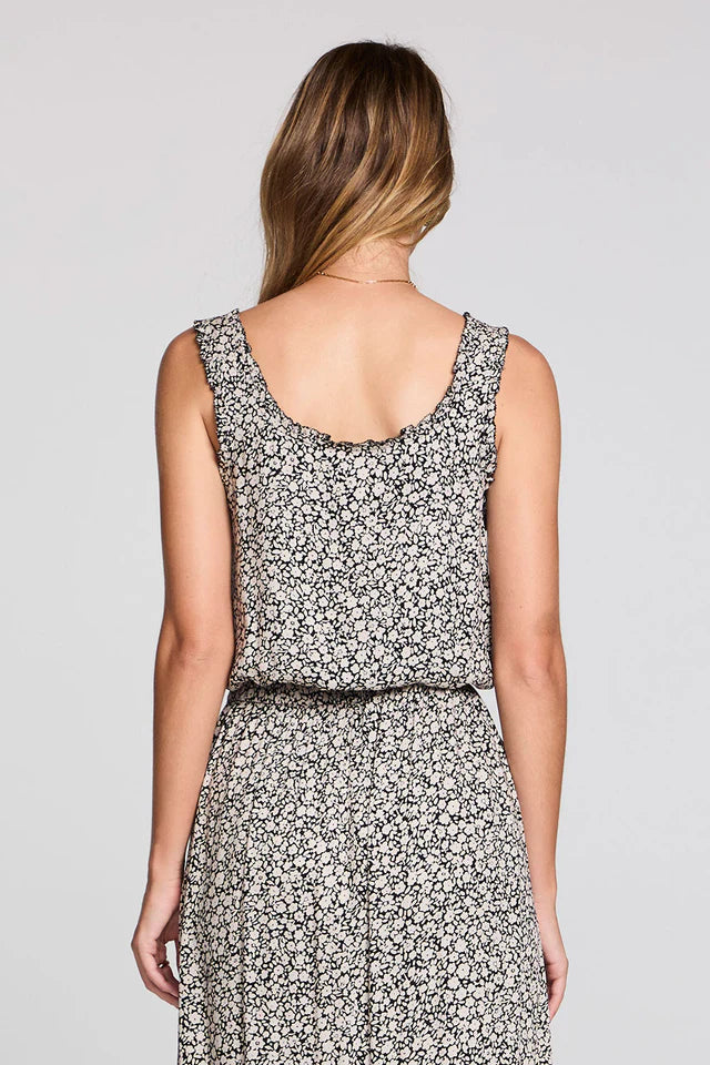 SALTWATER LUXE LOUISSA TANK - BLACK