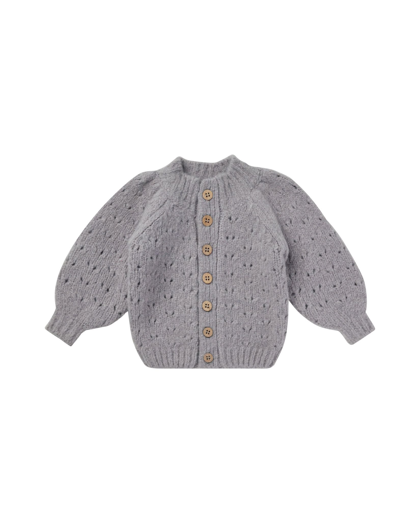 RYLEE + CRU TULIP CARDIGAN - FRENCH BLUE