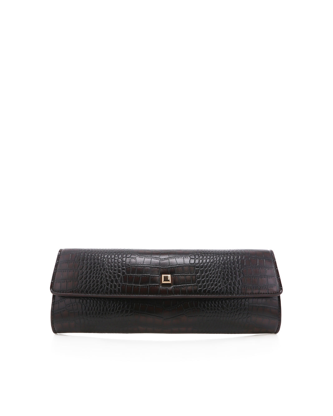 BILLINI MADDISON CLUTCH BAG - CHOCOALTE CROC