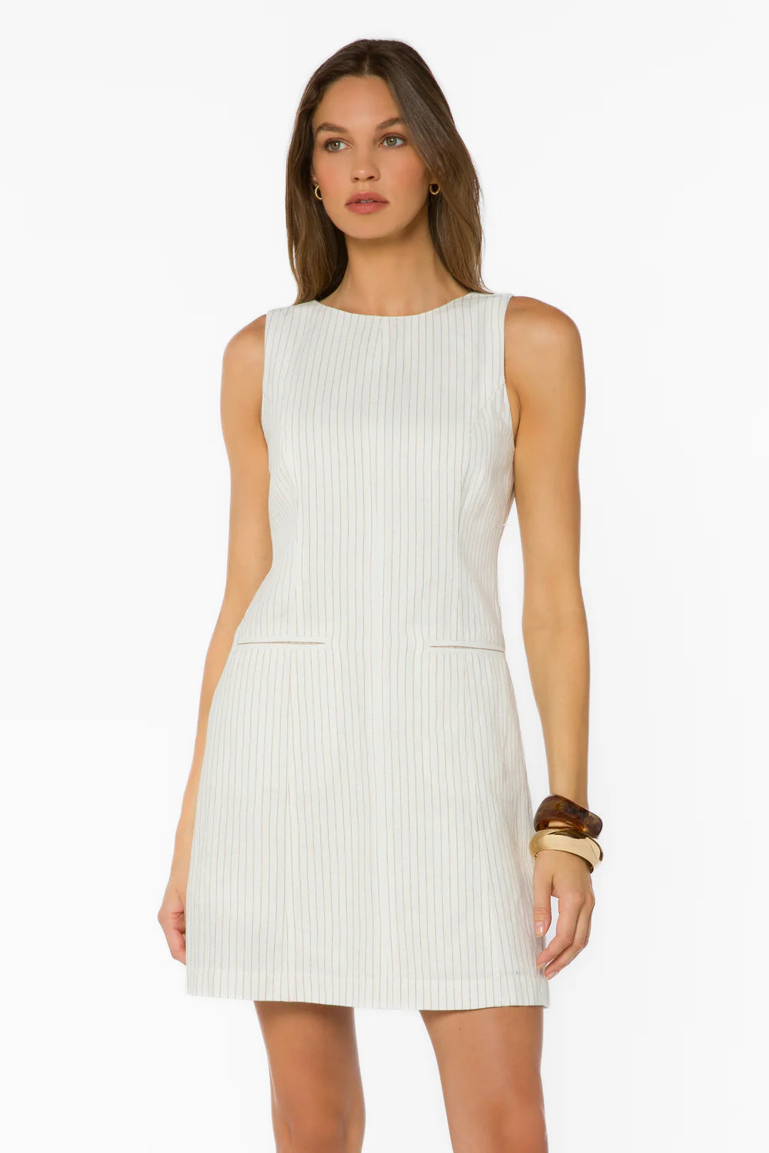 VELVET HEART MATILDA SHIFT DRESS - IVORY