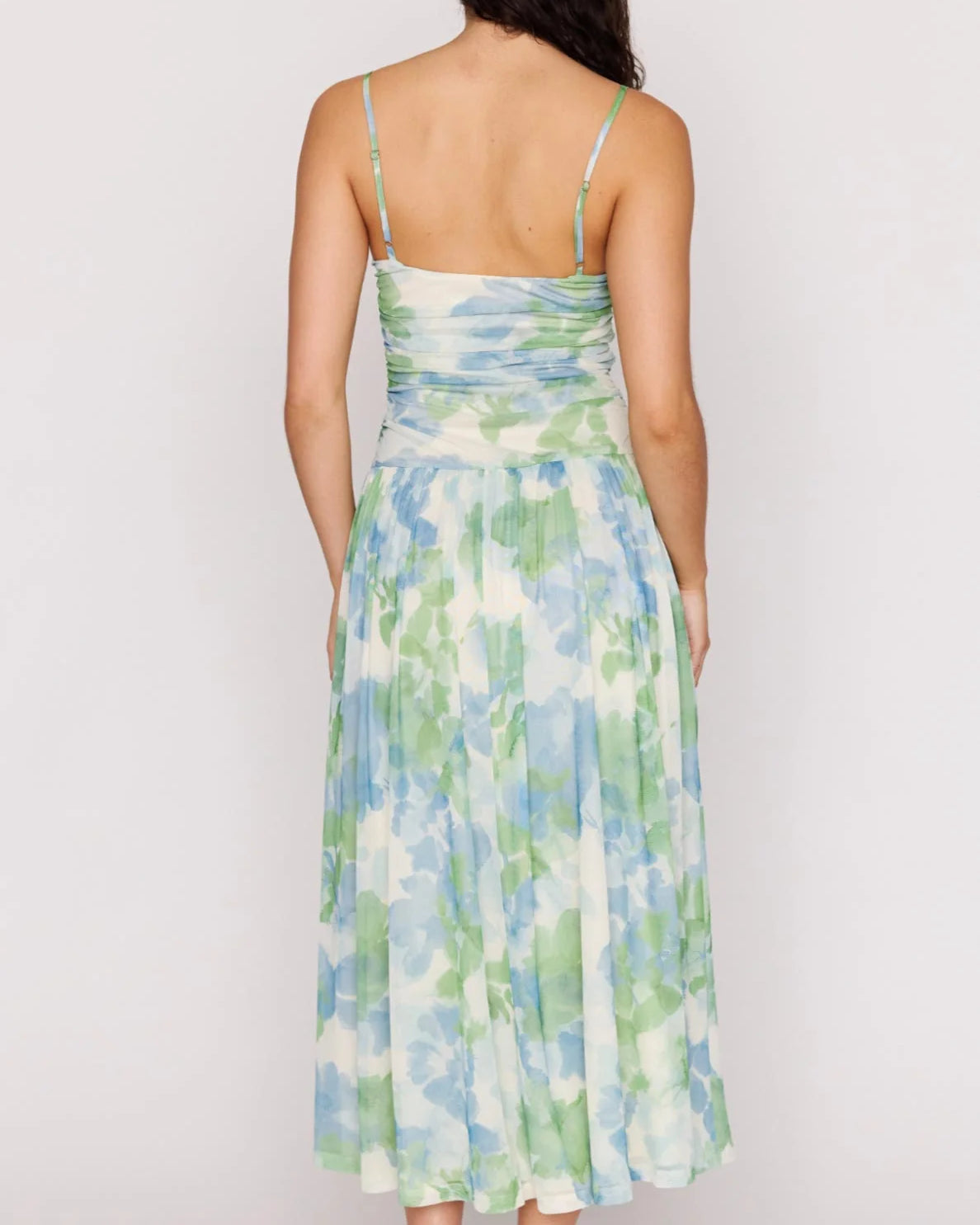 MP CARRIE MESH MAXI DRESS - WATERCOLOUR