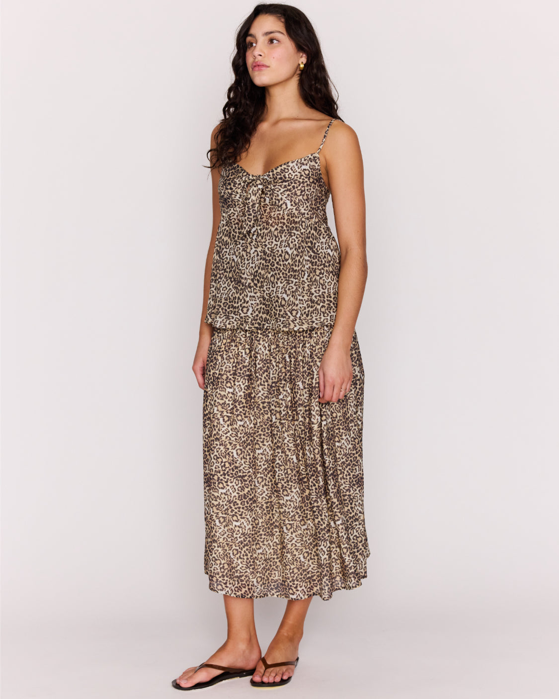 MP TAHLIA MIDI SKIRT - LEOPARD