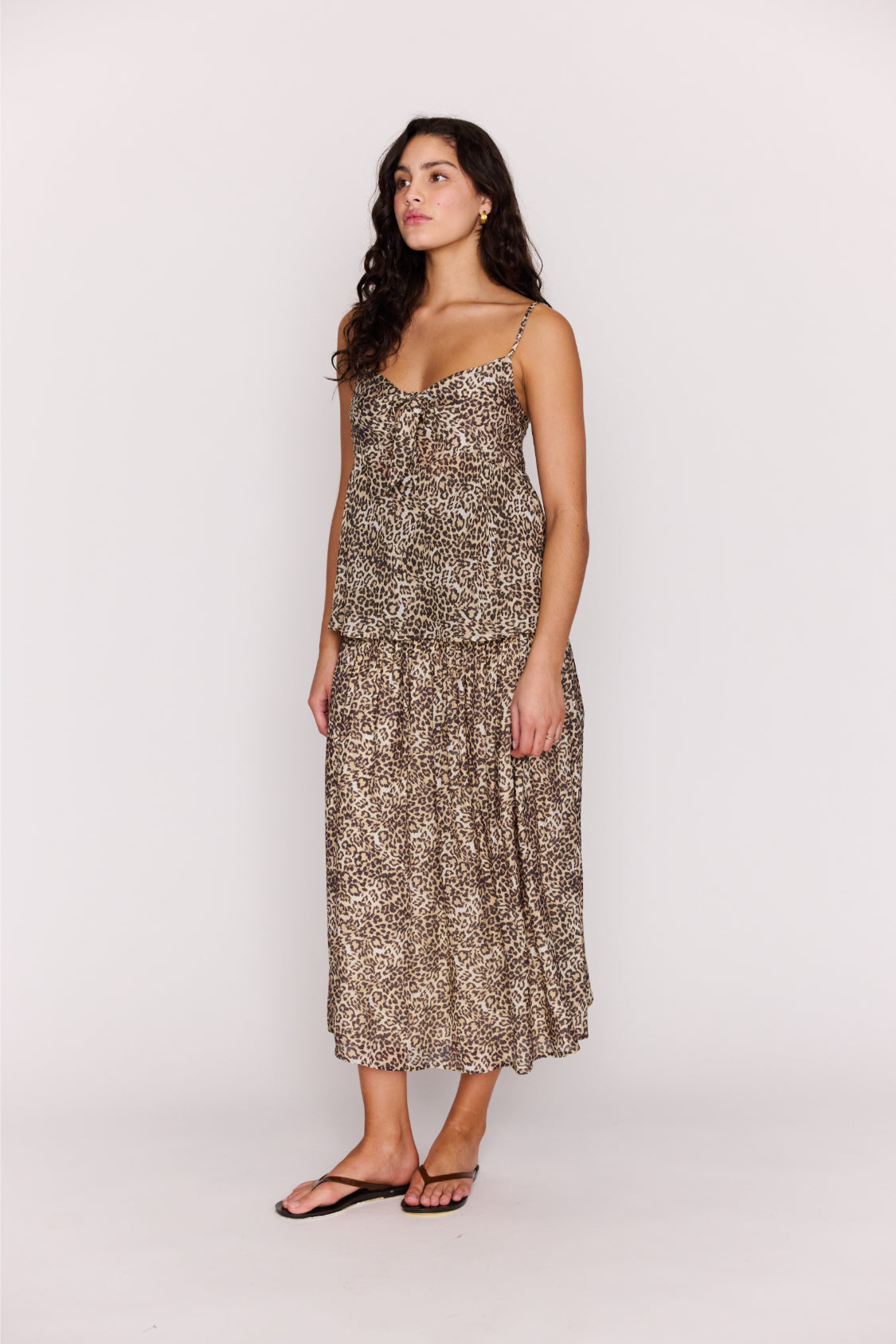 MP TAHLIA MIDI SKIRT - LEOPARD
