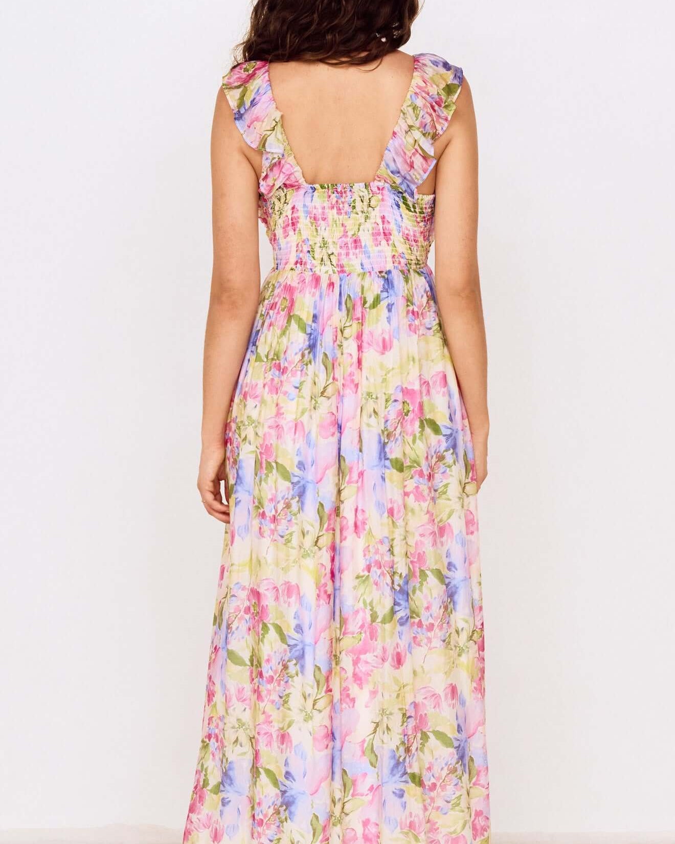 MP CELINA MAXI DRESS - WATERCOLOUR FLORAL