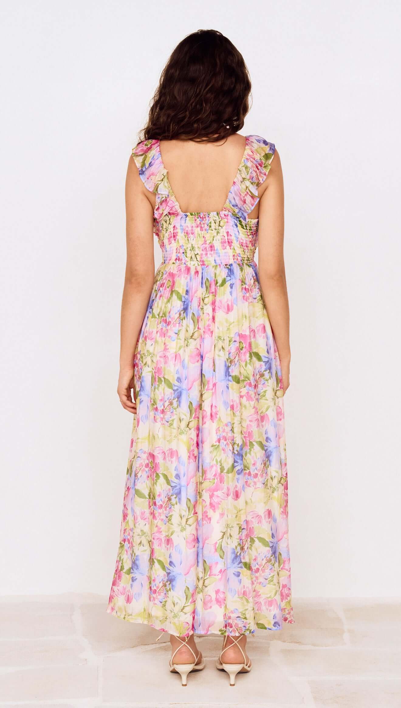 MP CELINA MAXI DRESS - WATERCOLOUR FLORAL