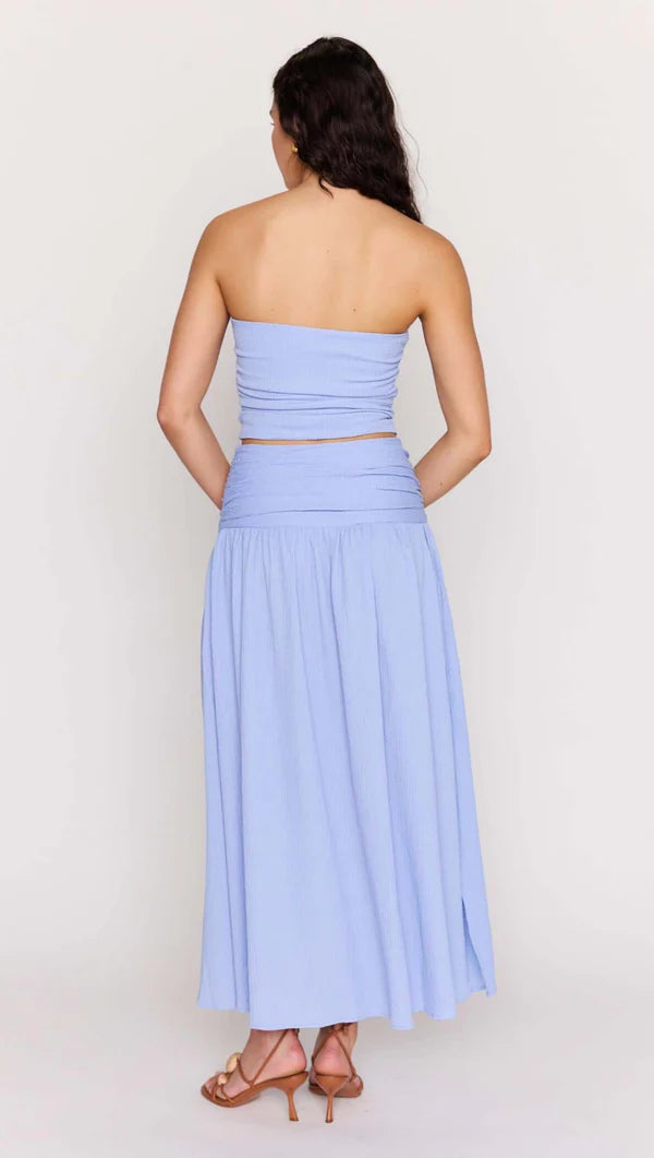 MP LUNA MAXI SKIRT - POWDER BLUE