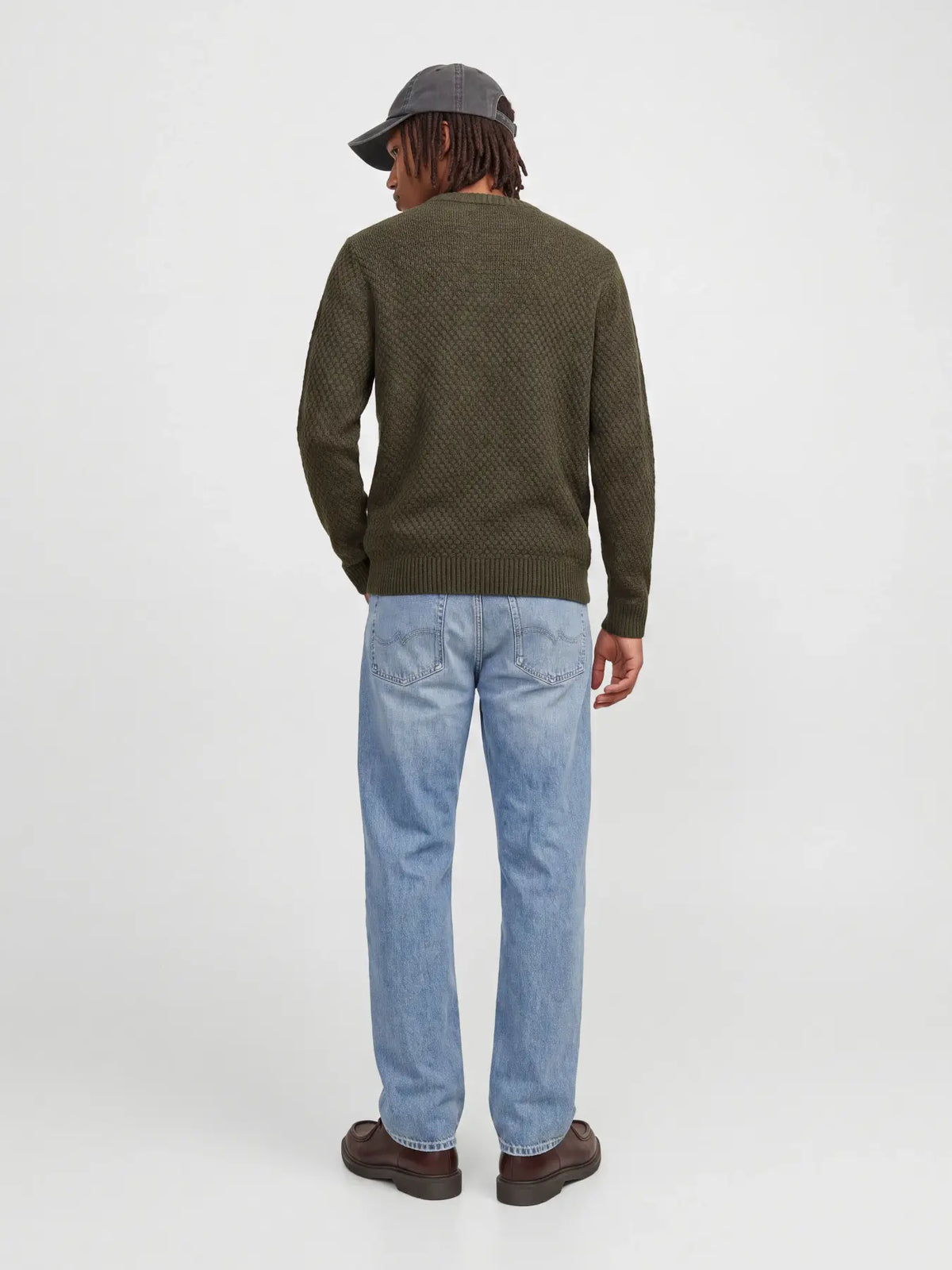 JJ BLAKE KNIT CREW NECK PULLOVER - ROSIN