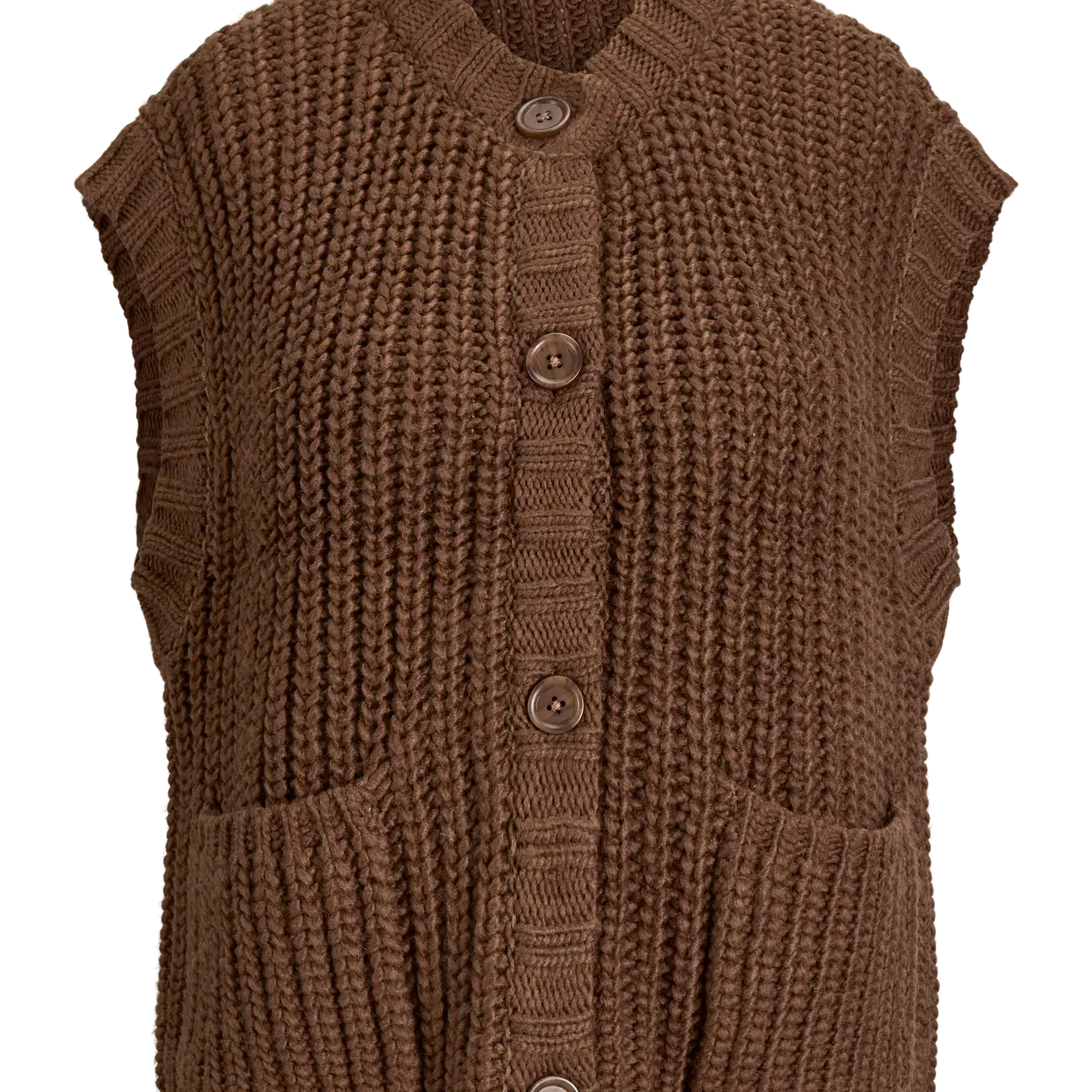 JJXX KELLY CHUNKY VEST - CARAFE