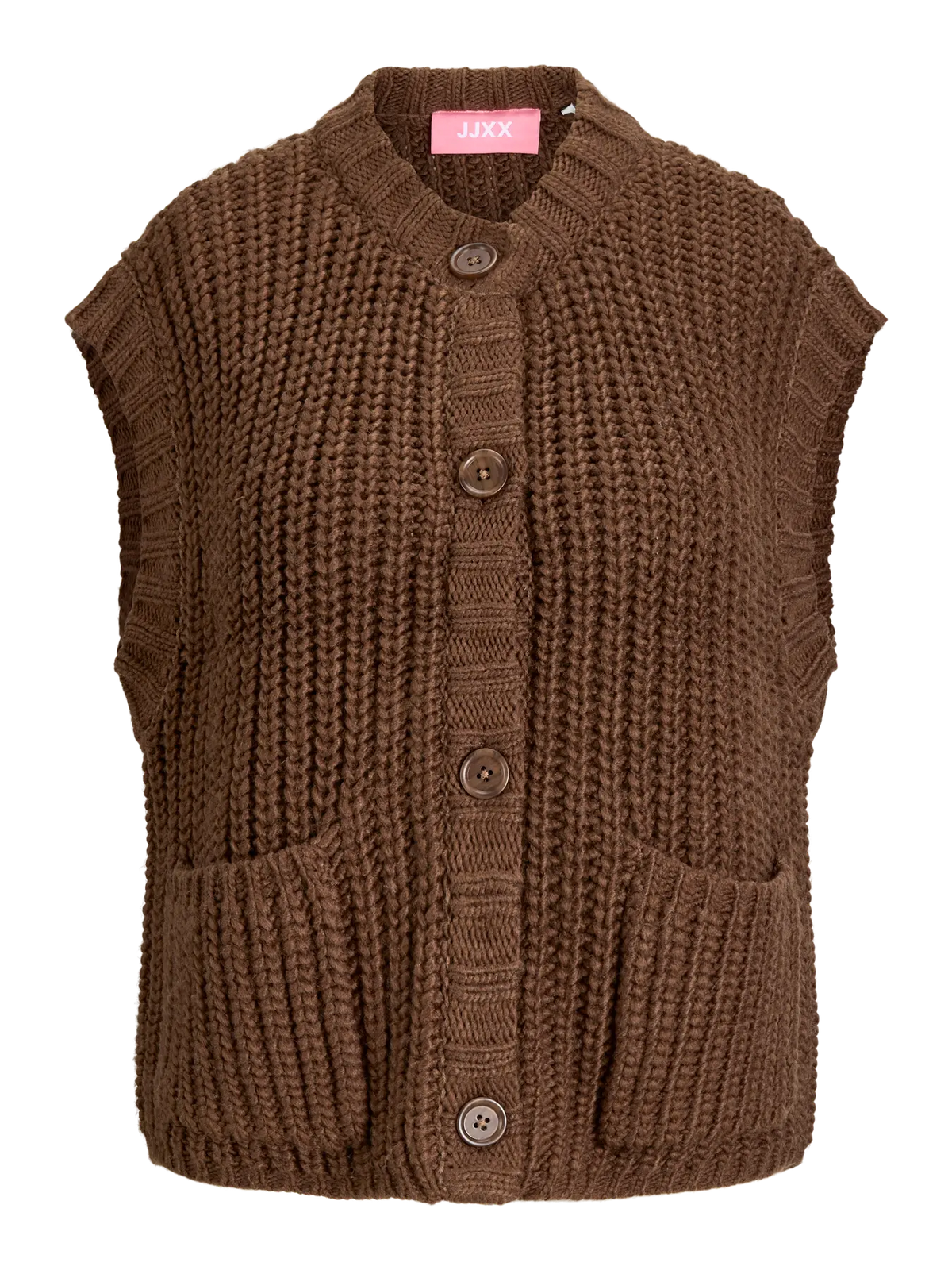 JJXX KELLY CHUNKY VEST - CARAFE