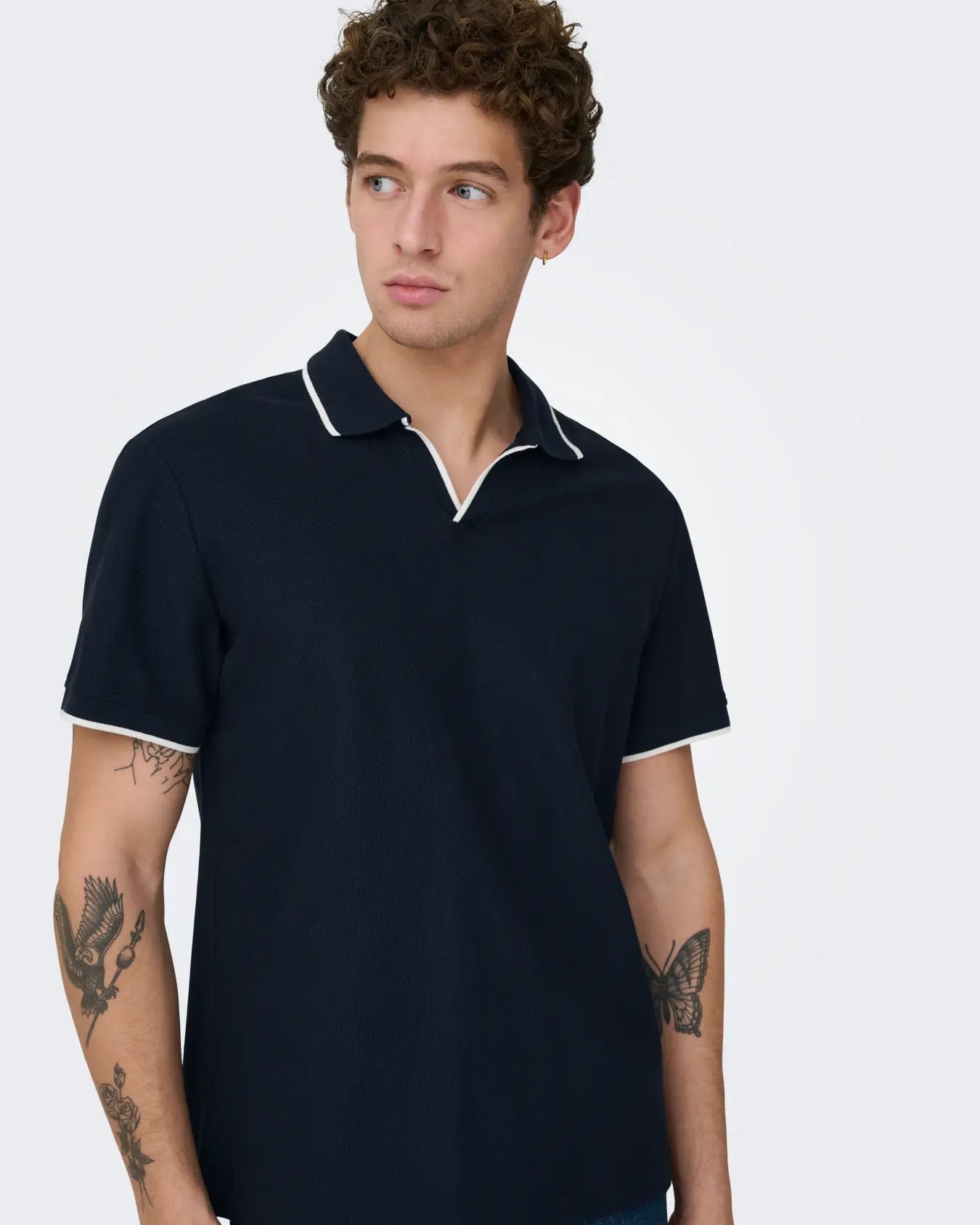 ONLY + SONS RESORT POLO - DARK SAPPHIRE