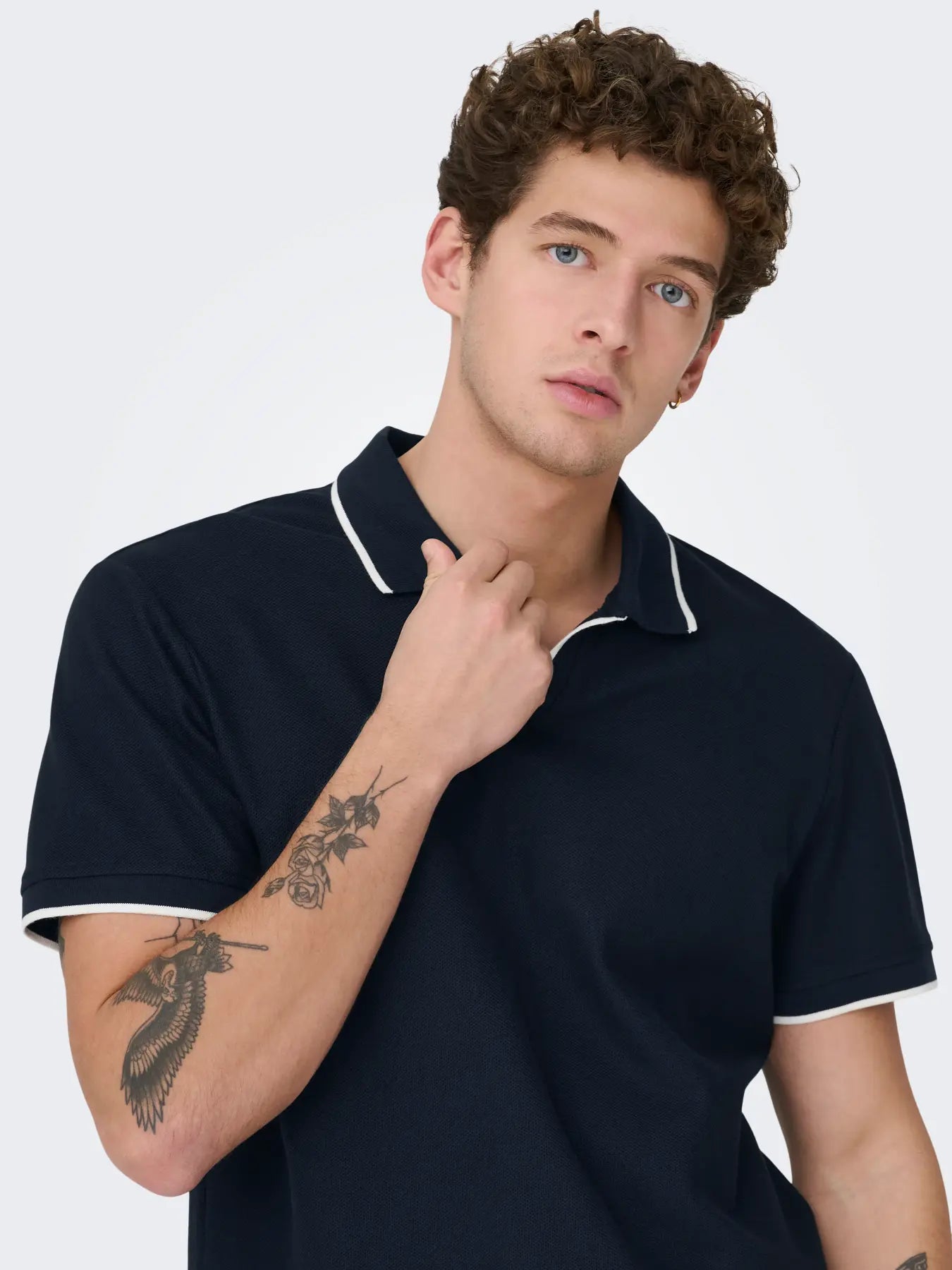 ONLY + SONS RESORT POLO - DARK SAPPHIRE