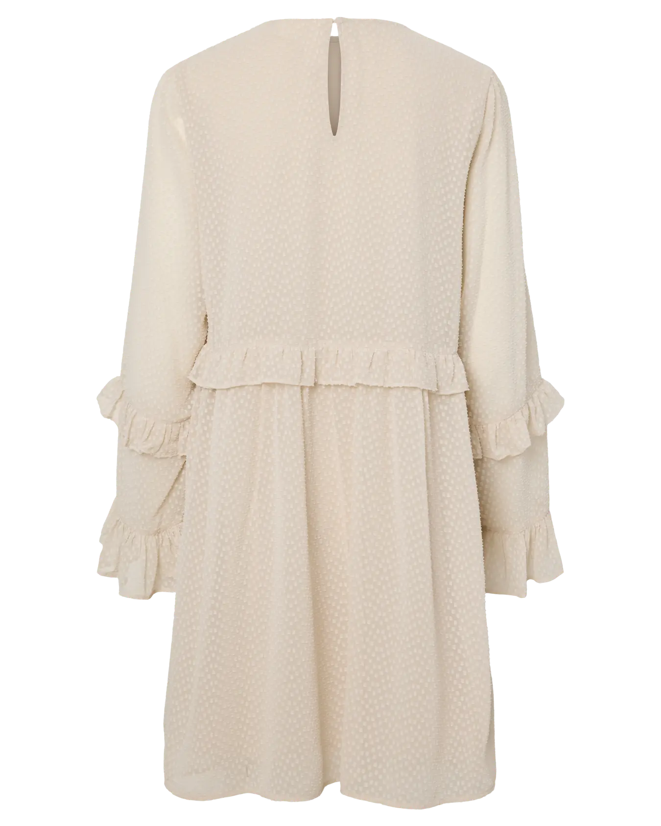 PIECES BABETTE KNEE LENGTH DRESS - SILVER LINING