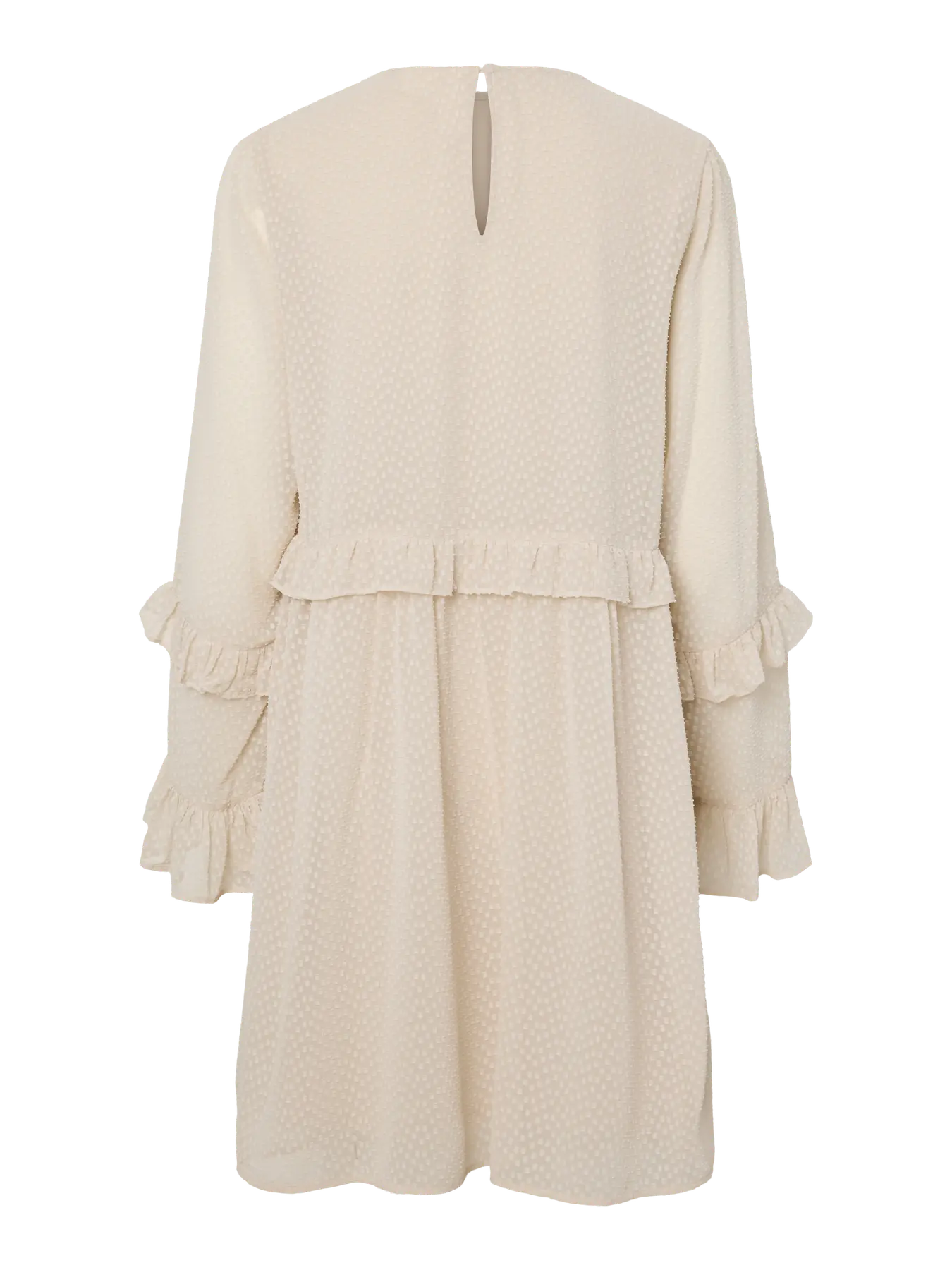PIECES BABETTE KNEE LENGTH DRESS - SILVER LINING