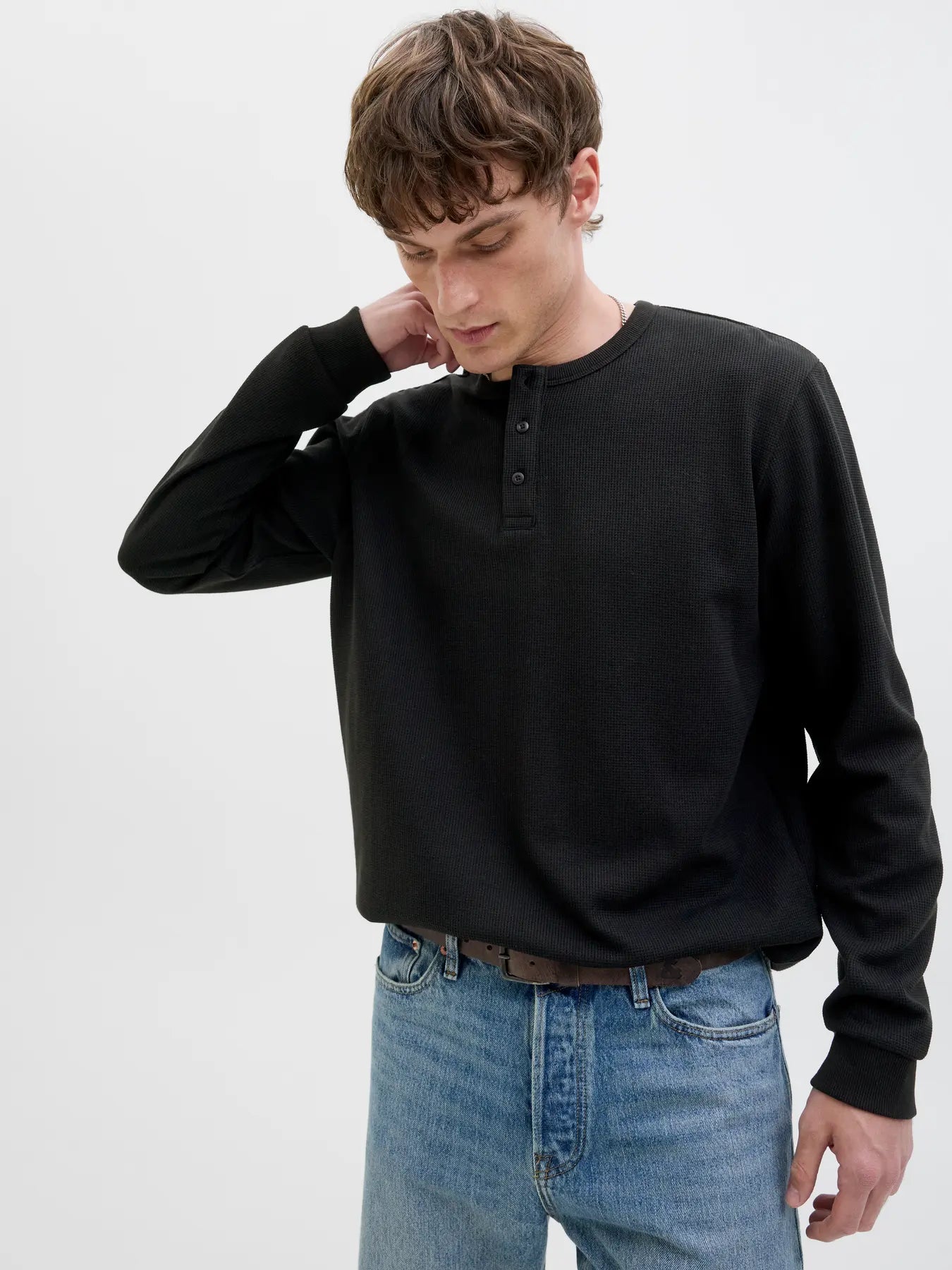 DOVER LS HENLEY - BLACK