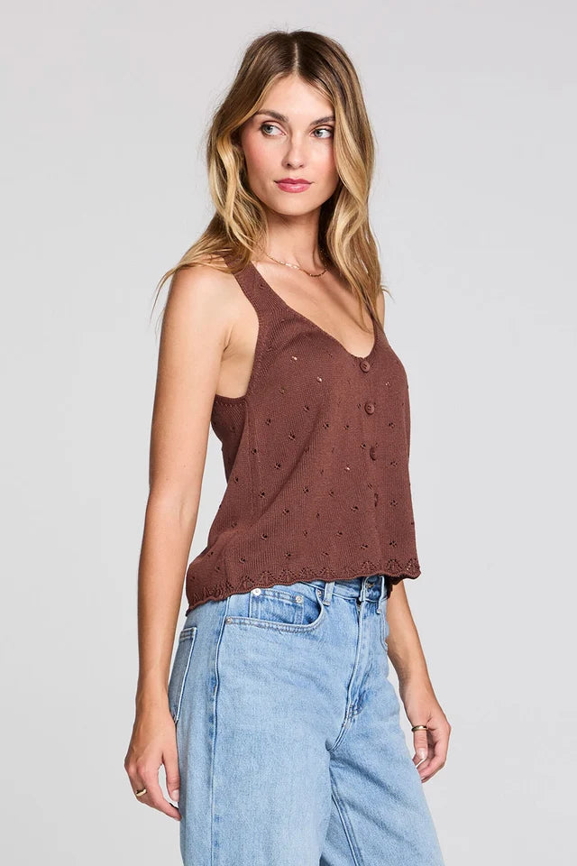 SALTWATER LUXE MARLIE TANK - COFFEE