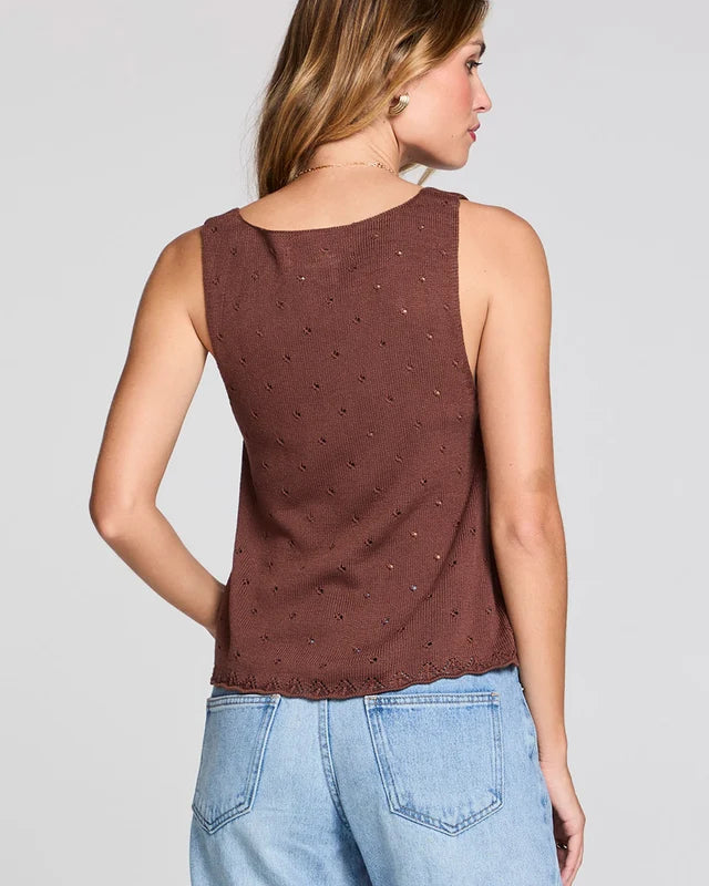SALTWATER LUXE MARLIE TANK - COFFEE