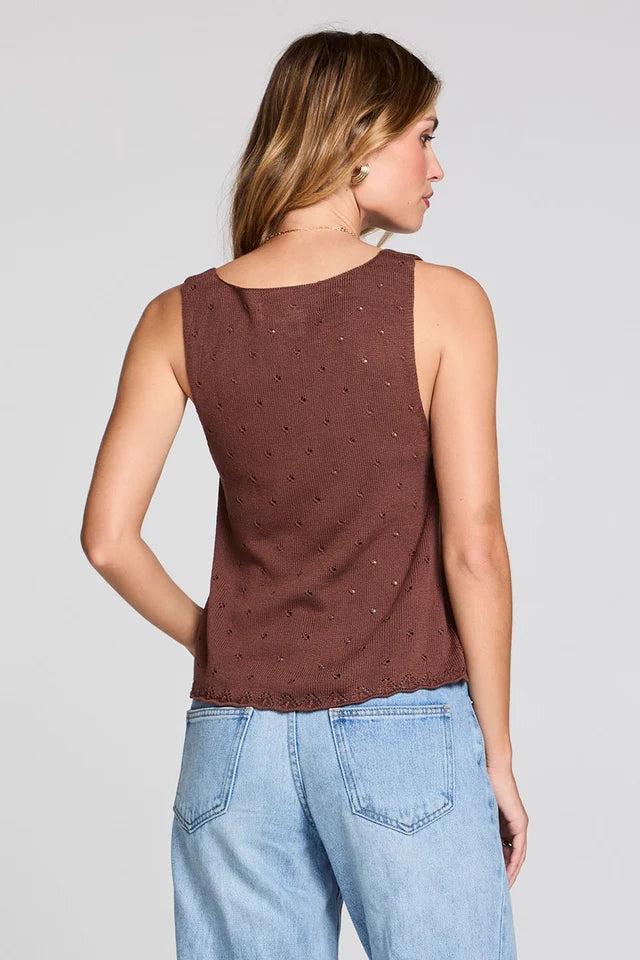 SALTWATER LUXE MARLIE TANK - COFFEE