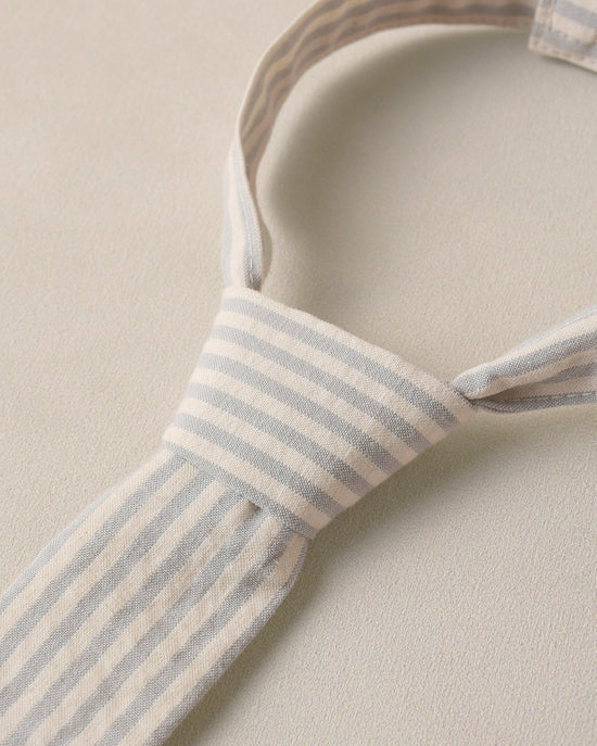 NORALEE SKINNY TIE - SKY STRIPE