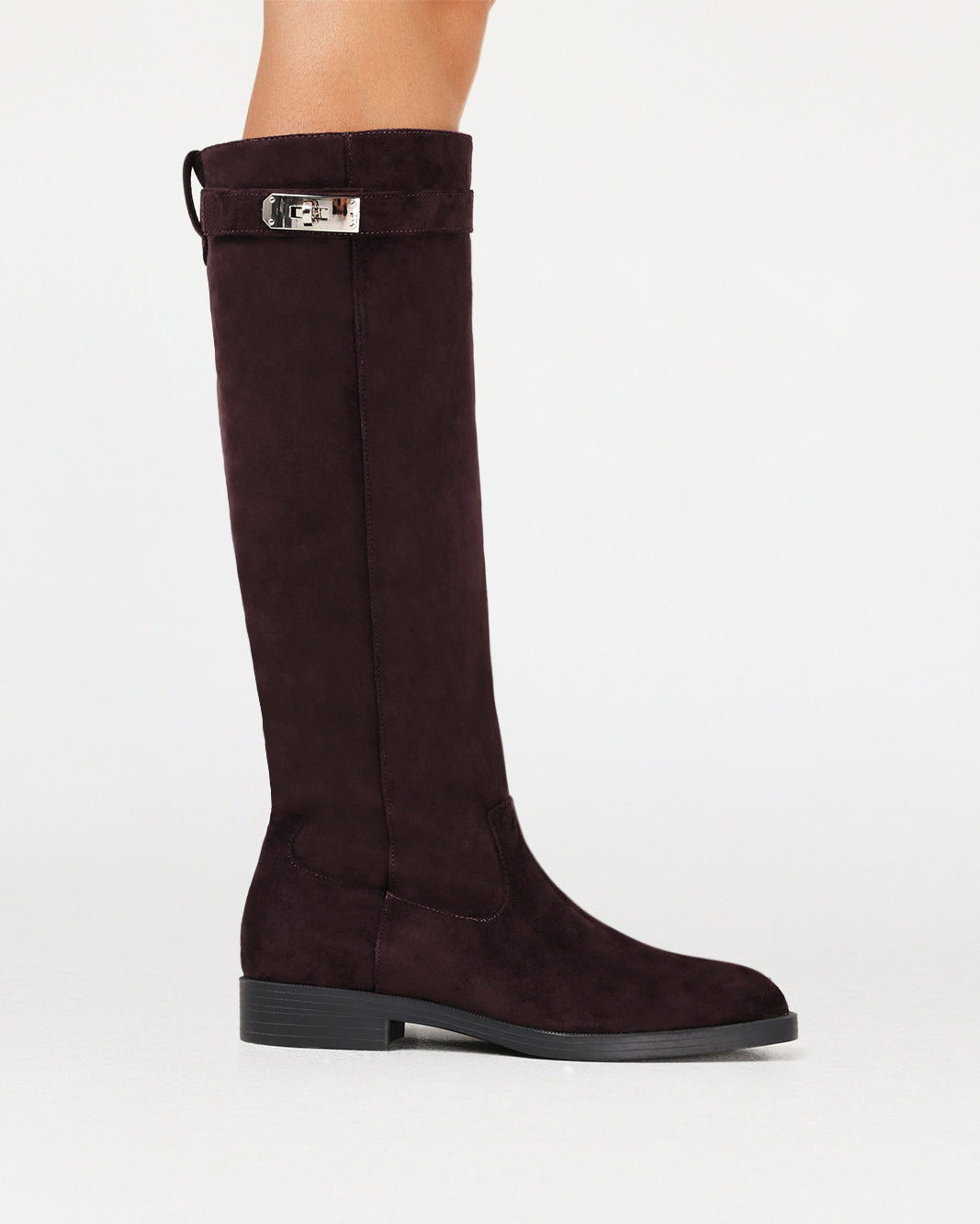 BILLINI NOEMI TALL FULL ZIP BOOT - CHOCOLATE SUEDE