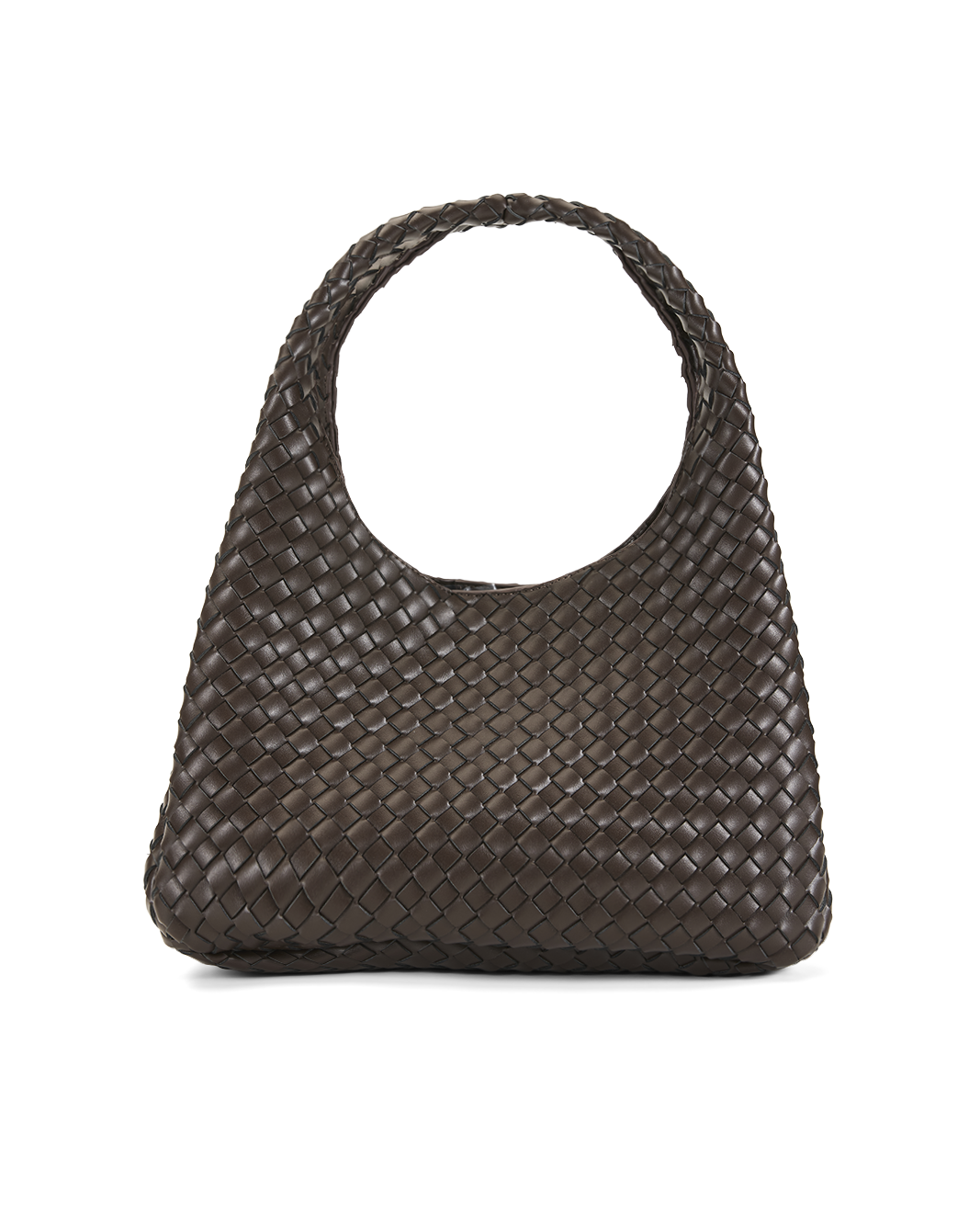 BILLINI NOVIE WOVEN SHOULDER BAG - CHOCOLATE