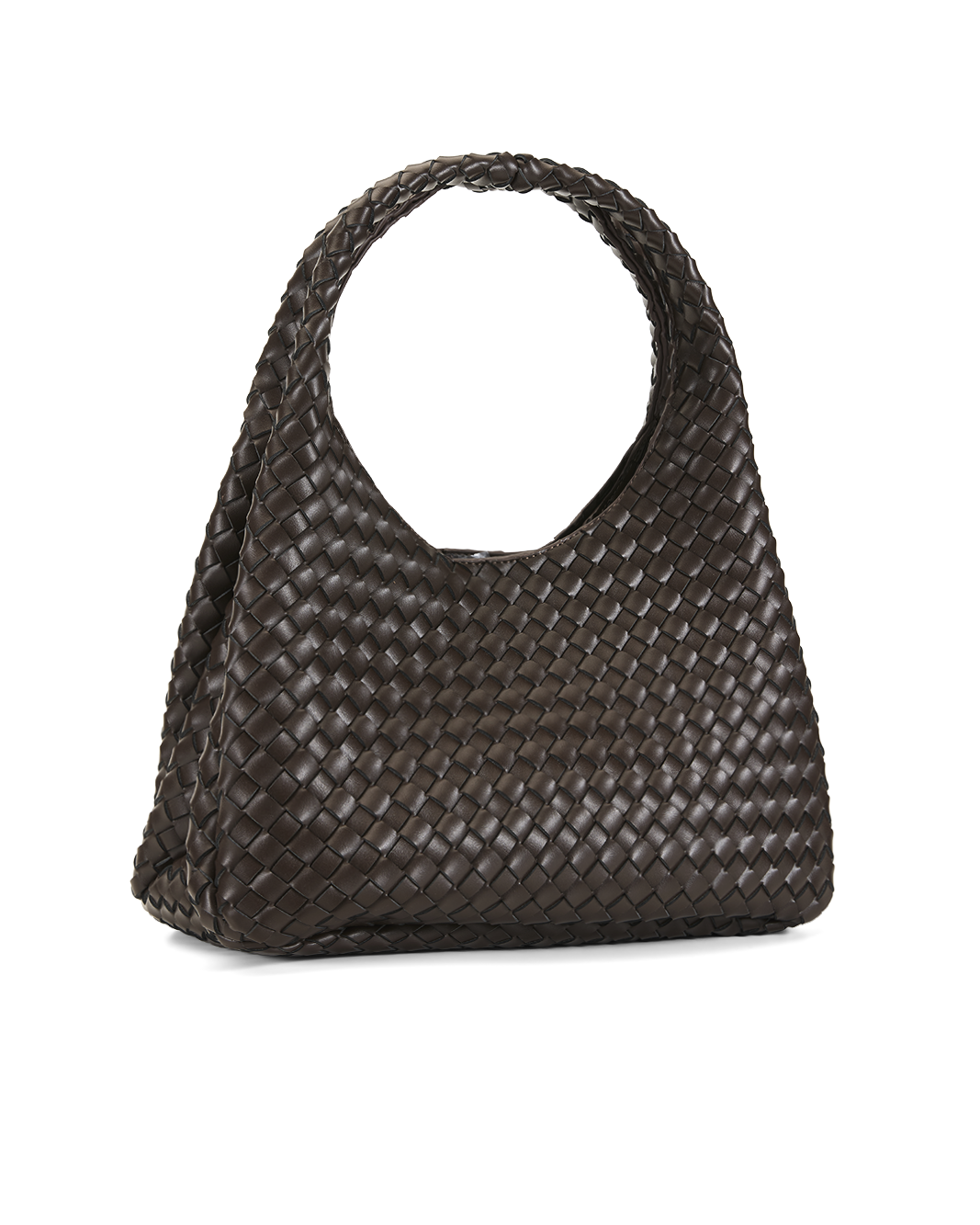 BILLINI NOVIE WOVEN SHOULDER BAG - CHOCOLATE