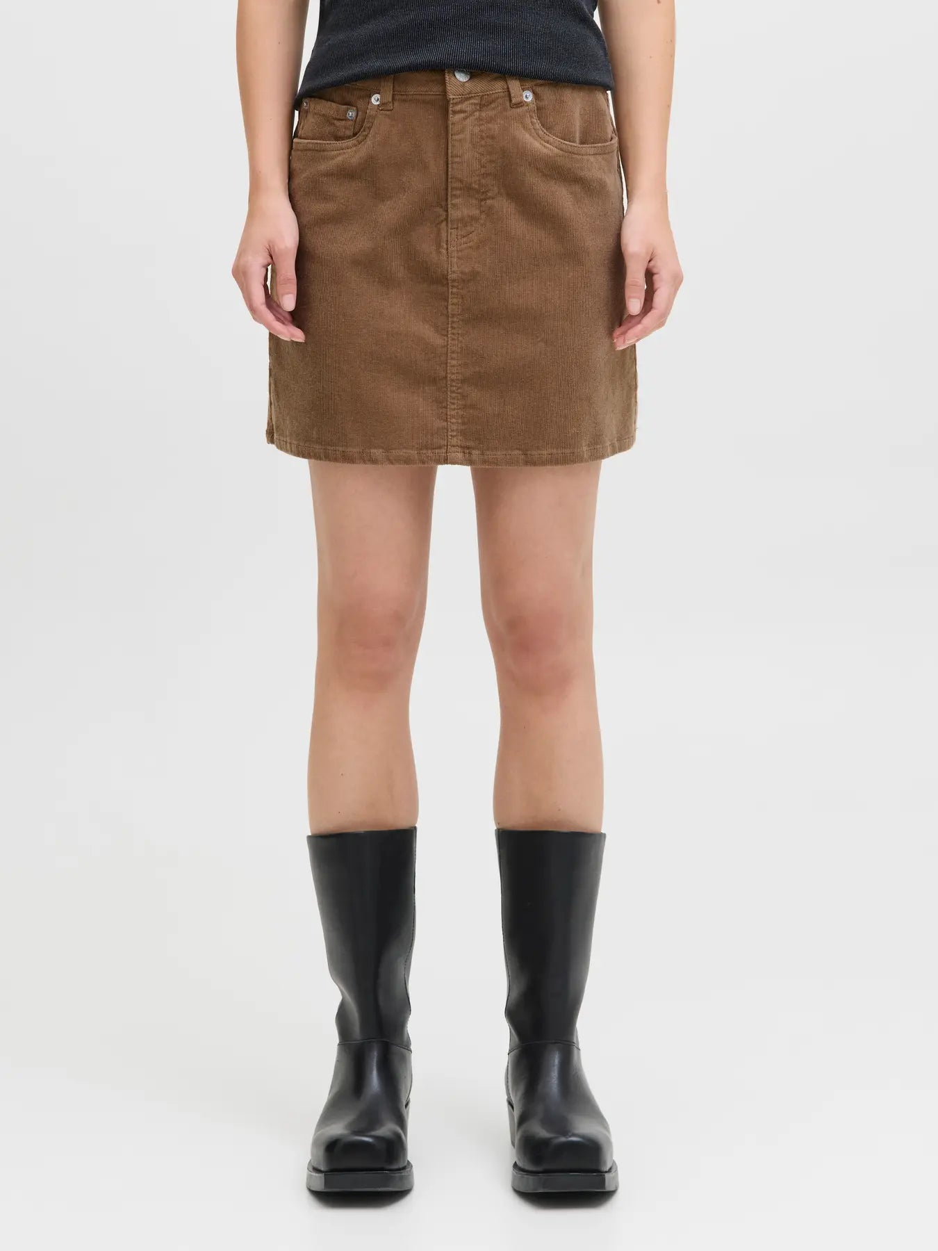 JJXX GELLY HW SKIRT - OTTER