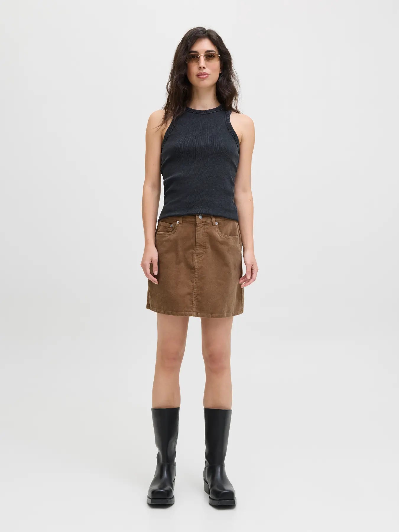 JJXX GELLY HW SKIRT - OTTER