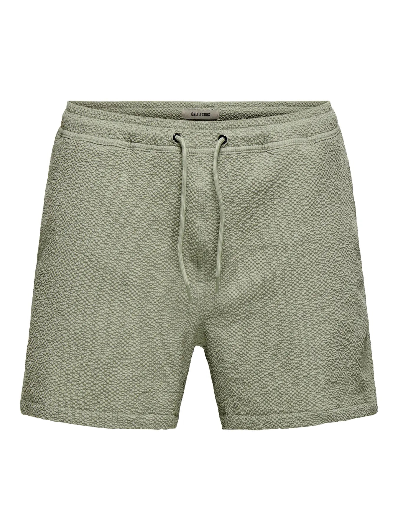 ONLY + SONS STED TEXTURED SWIM SHORTS - SEAGRASS