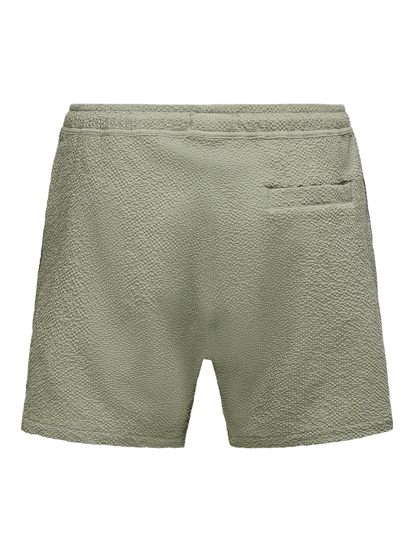 ONLY + SONS STED TEXTURED SWIM SHORTS - SEAGRASS