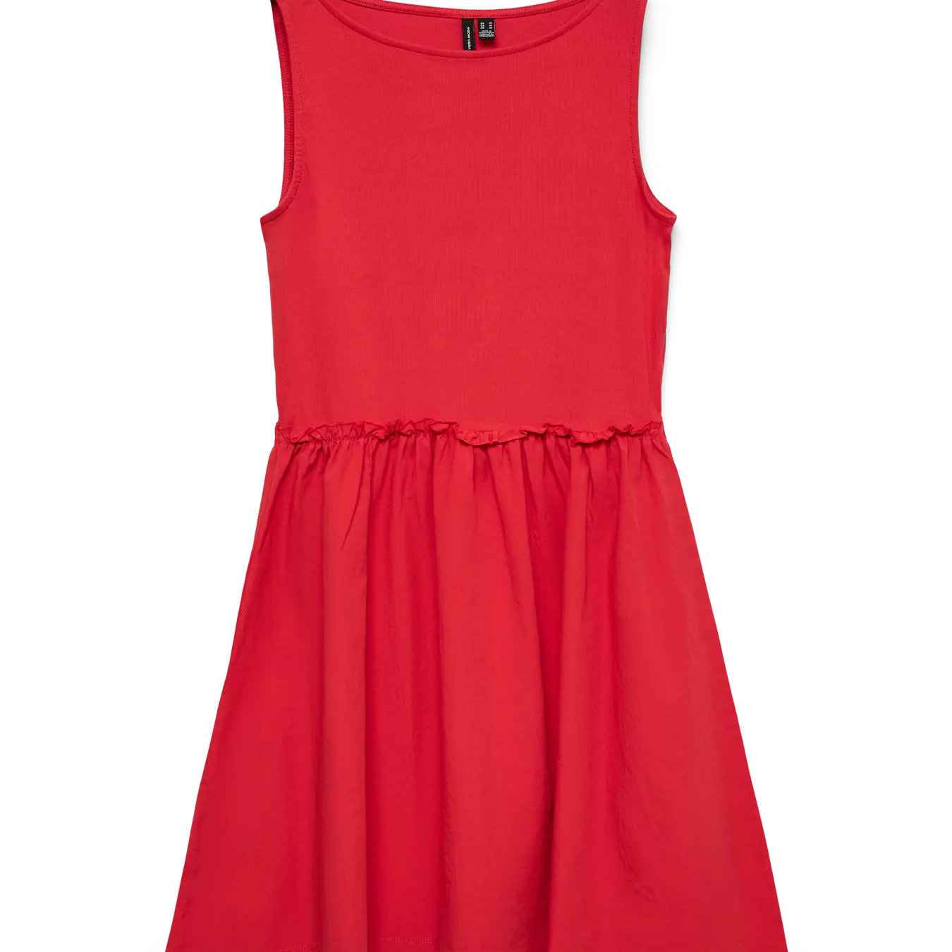 VM TINNA BOAT NECK DRESS - POINSETTIA