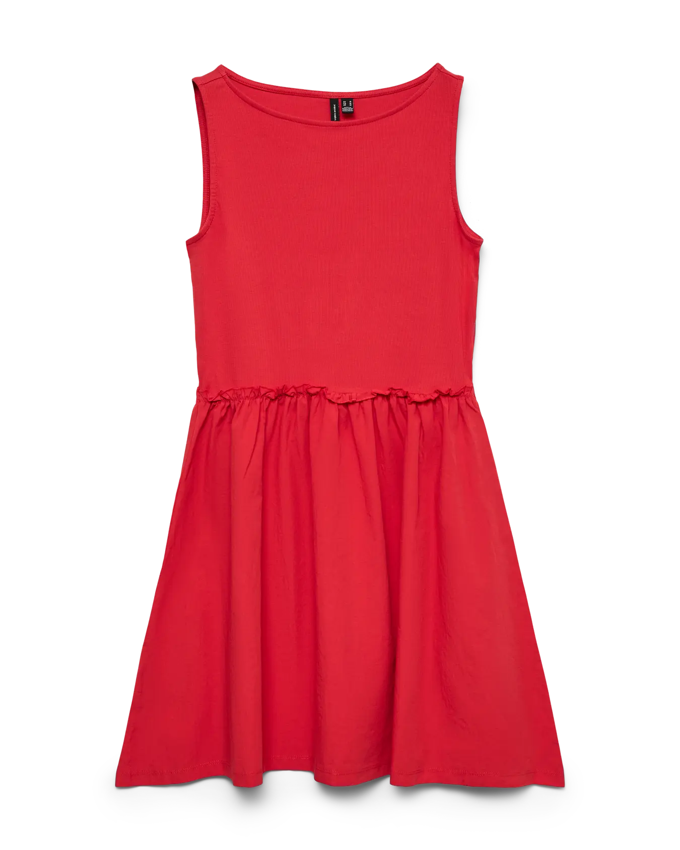 VM TINNA BOAT NECK DRESS - POINSETTIA