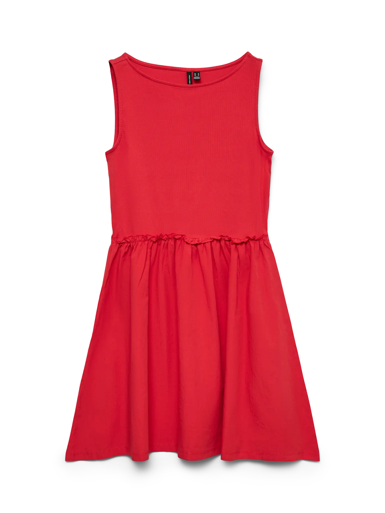 VM TINNA BOAT NECK DRESS - POINSETTIA