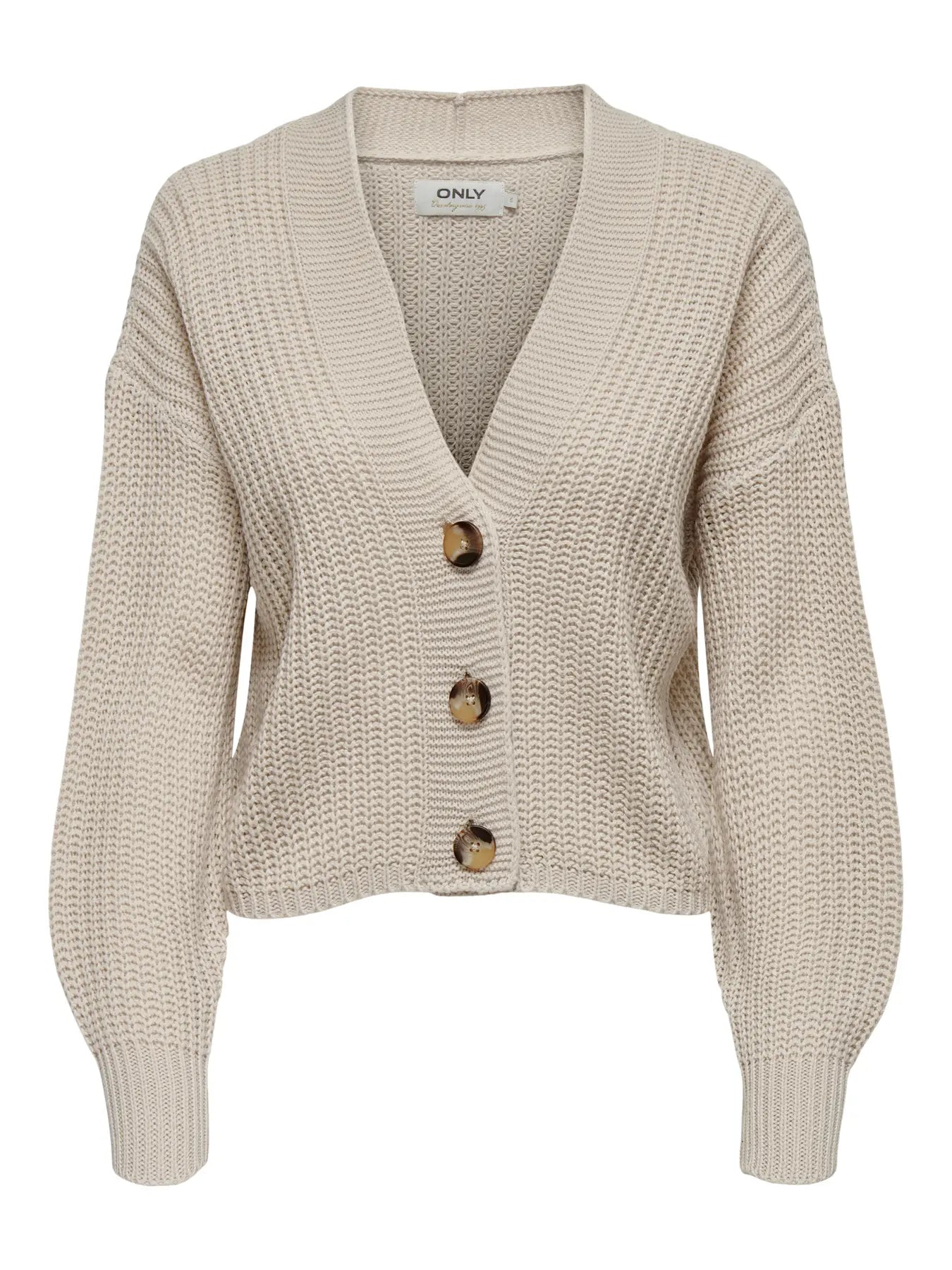 VM CAROL V NECK CARDIGAN - PUMICE STONE