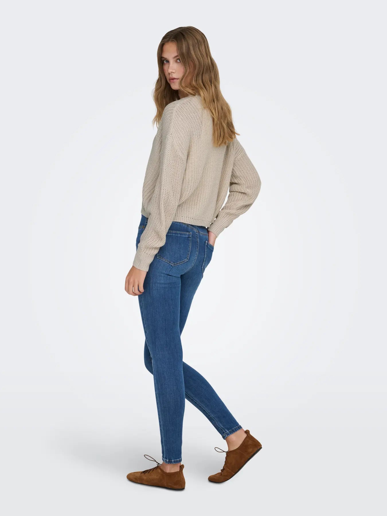 VM CAROL V NECK CARDIGAN - PUMICE STONE
