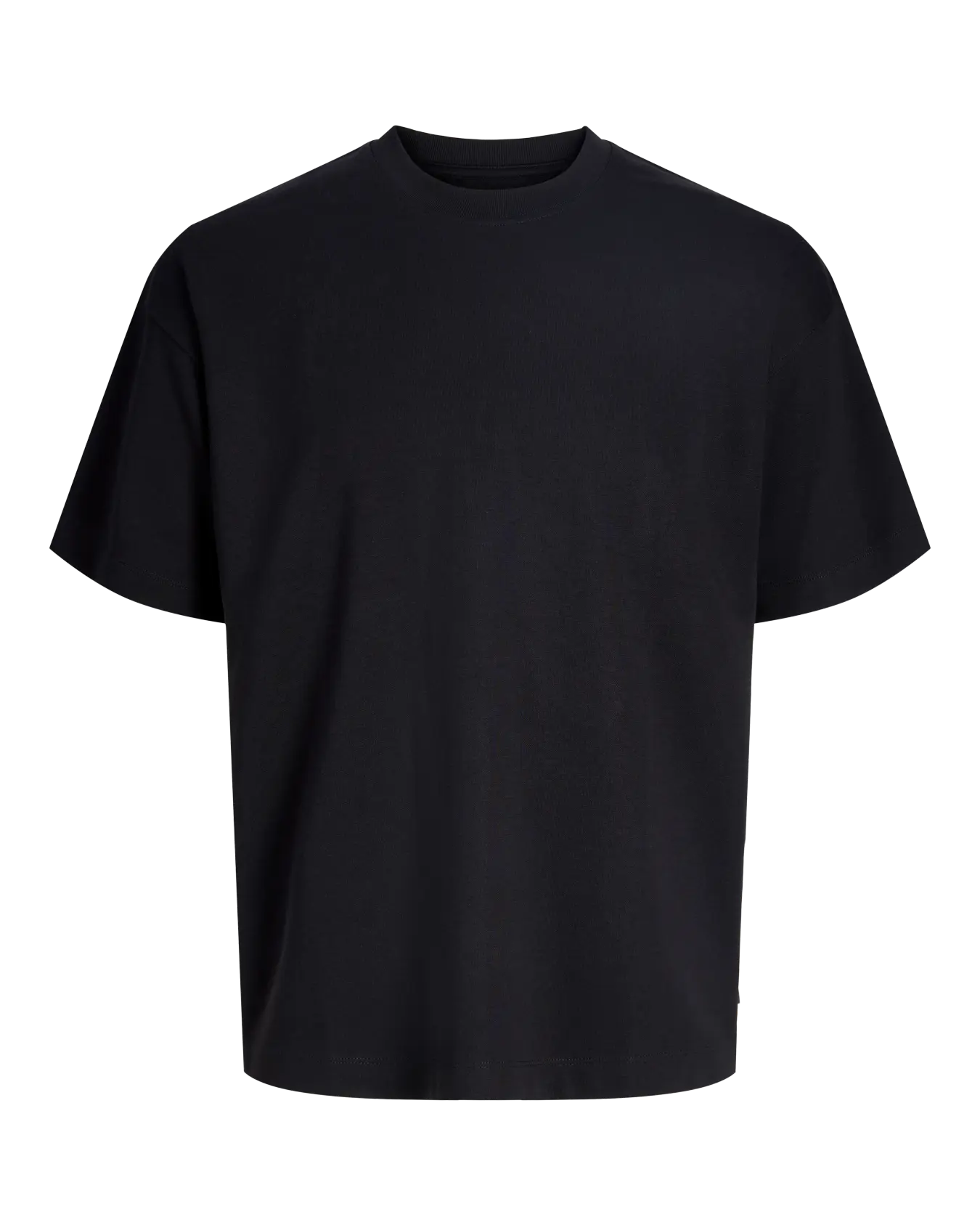 JJ BARRON O NECK TEE - BLACK