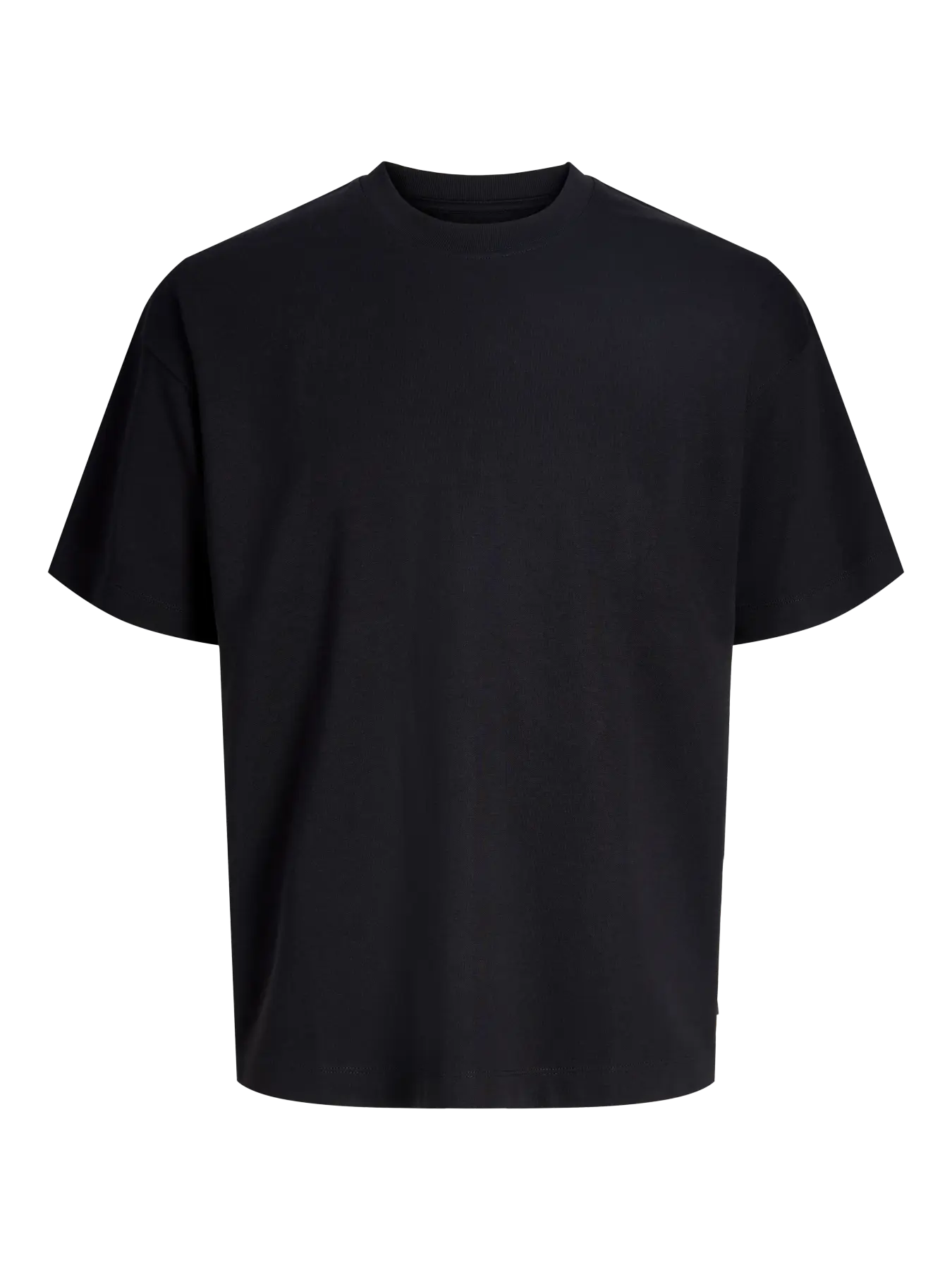 JJ BARRON O NECK TEE - BLACK