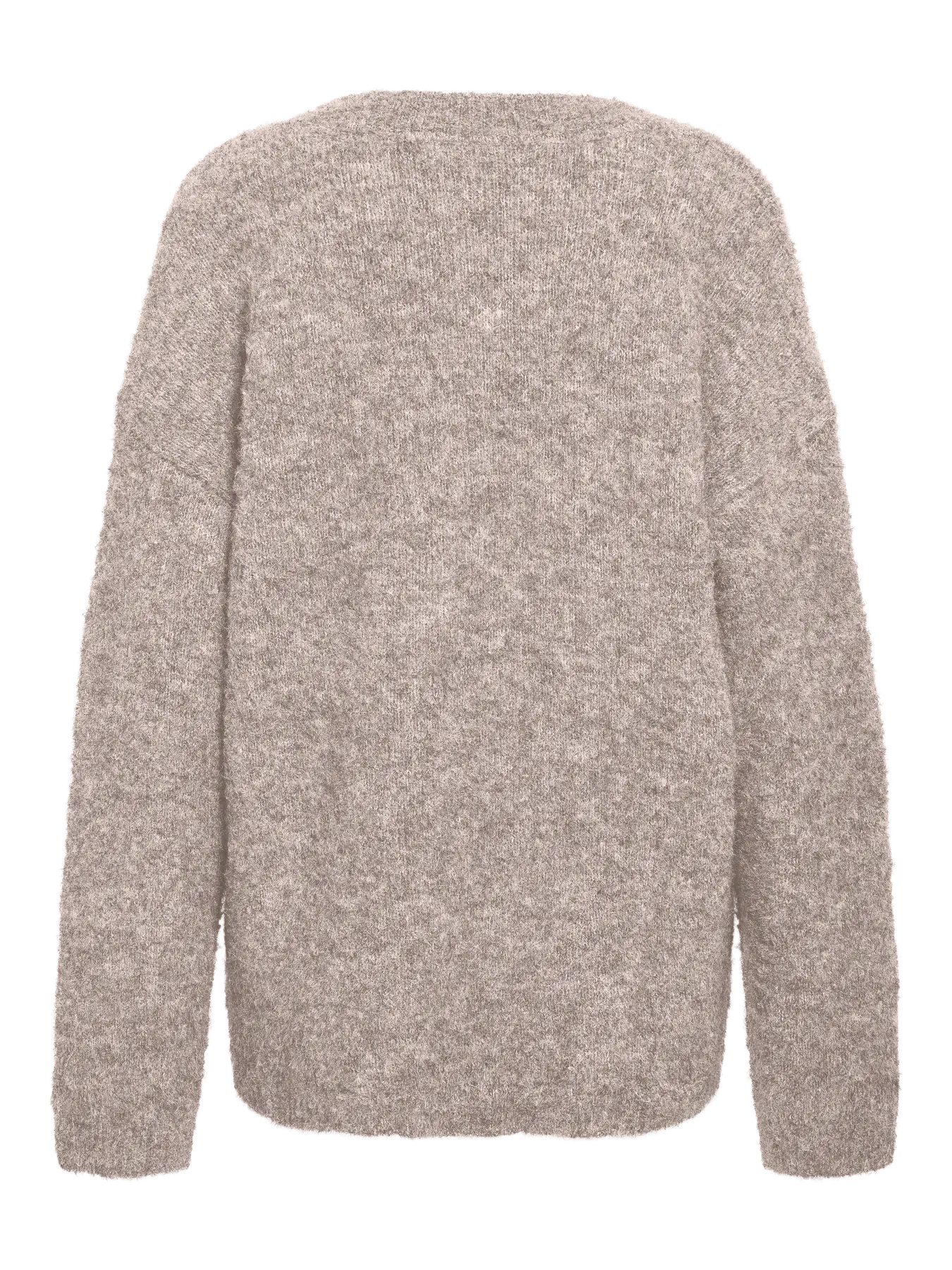 NM DOLLY LS KNIT CARDIGAN - SILVER MINK