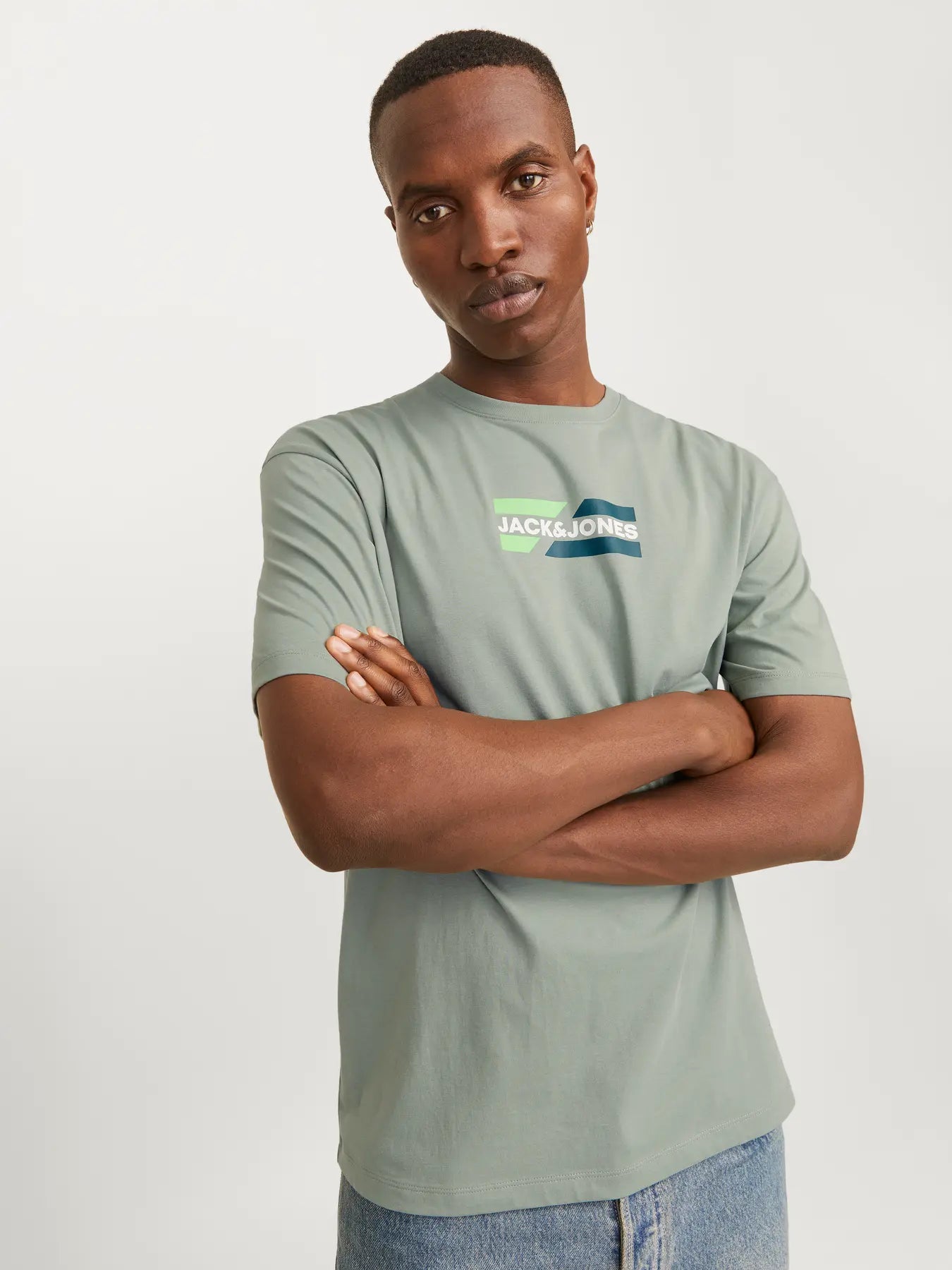 CORP GRAPHIC TEE - ICEBURG GREEN