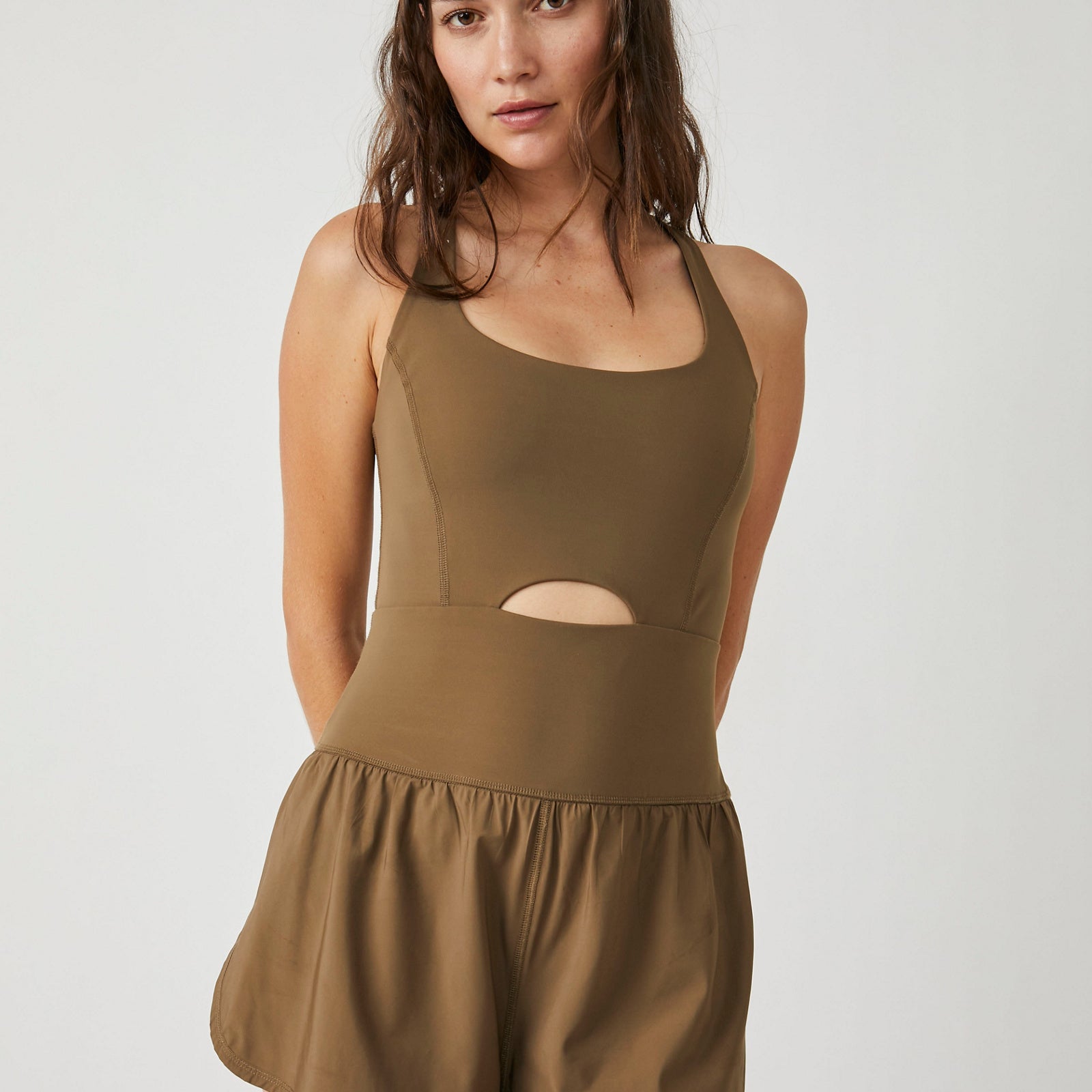 FREE PEOPLE MOVEMENT RIGHTEOUS RUNSIE - TEA LEAVES