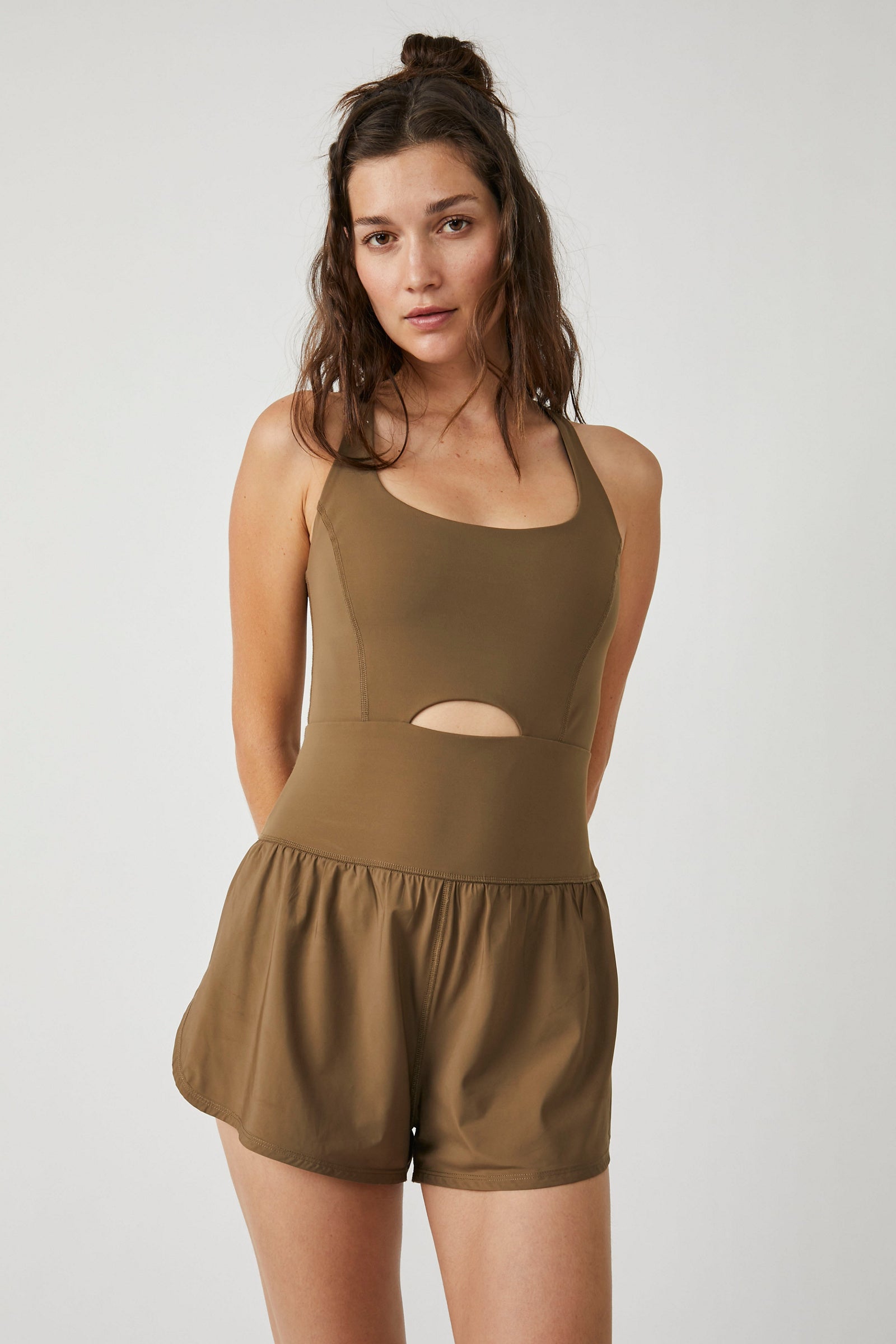 FREE PEOPLE MOVEMENT RIGHTEOUS RUNSIE - TEA LEAVES