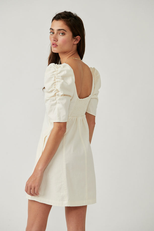 FREE PEOPLE CHEYENNE DRESS - IVORY