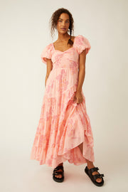 FREE PEOPLE SUNDRENCHED MAXI DRESS - PINKY COMBO
