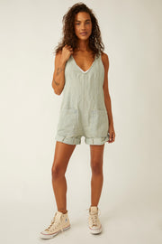FREE PEOPLE HIGH ROLLER SHORTALL - STRIPES