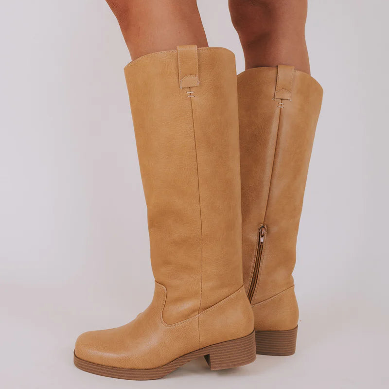 CHINESE LAUNDRY YURIE PULL ON BOOT - CAMEL