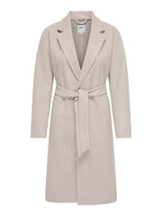 TRILLION BELTED COAT - PUMICE STONE